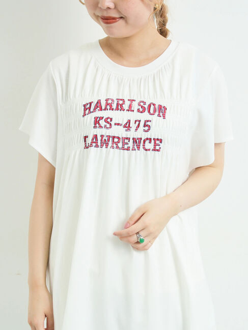 SM2「[接触冷感]シャーリングロゴプリントTシャツ」|Tシャツ・カットソー|