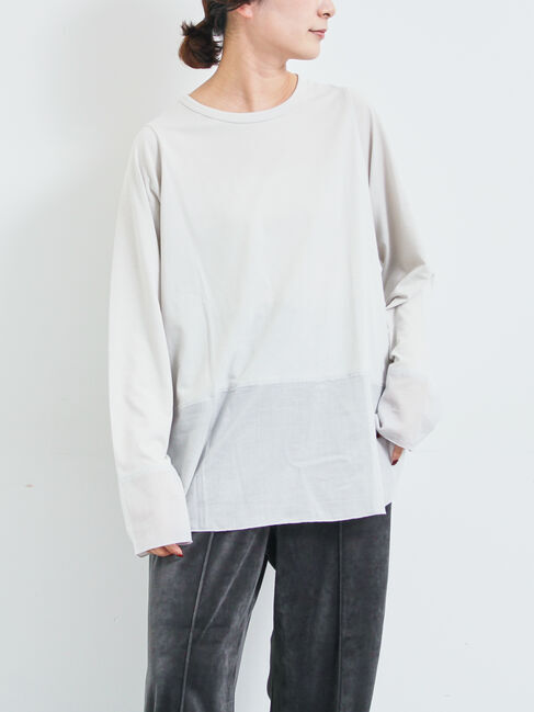 SM2「布帛切替ロンT」|Tシャツ・カットソー|
