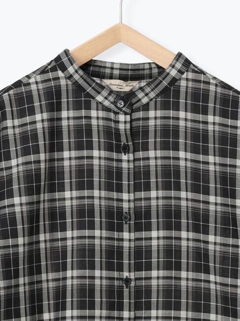 Samansa Mos2「【マルチウェイ/イージーケア】チェック柄ビッグシャツ」|シャツ・ブラウス|
