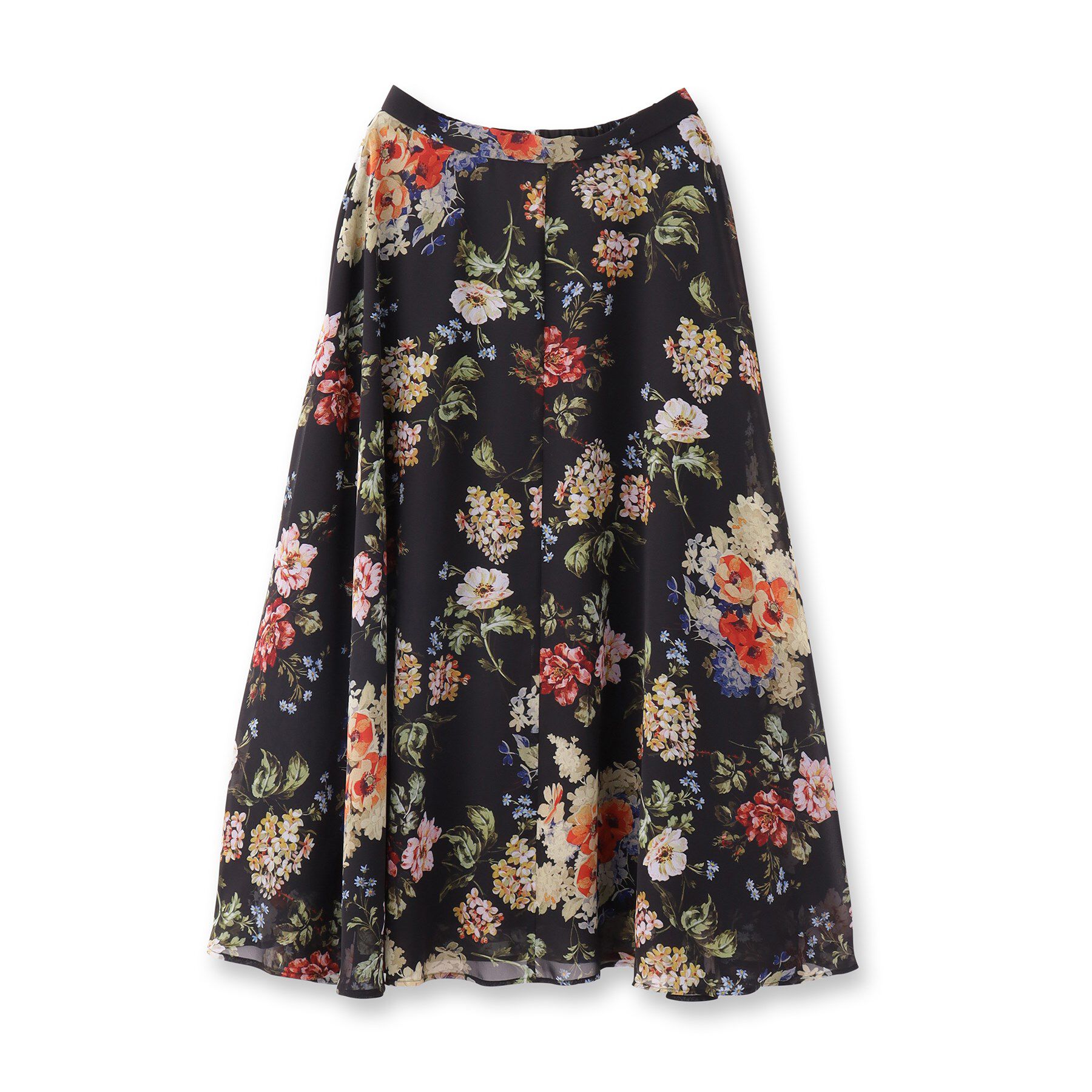 UNTITLED「【セットアップ可/シアー/洗える】アンティークフラワー柄スカート」|スカート|