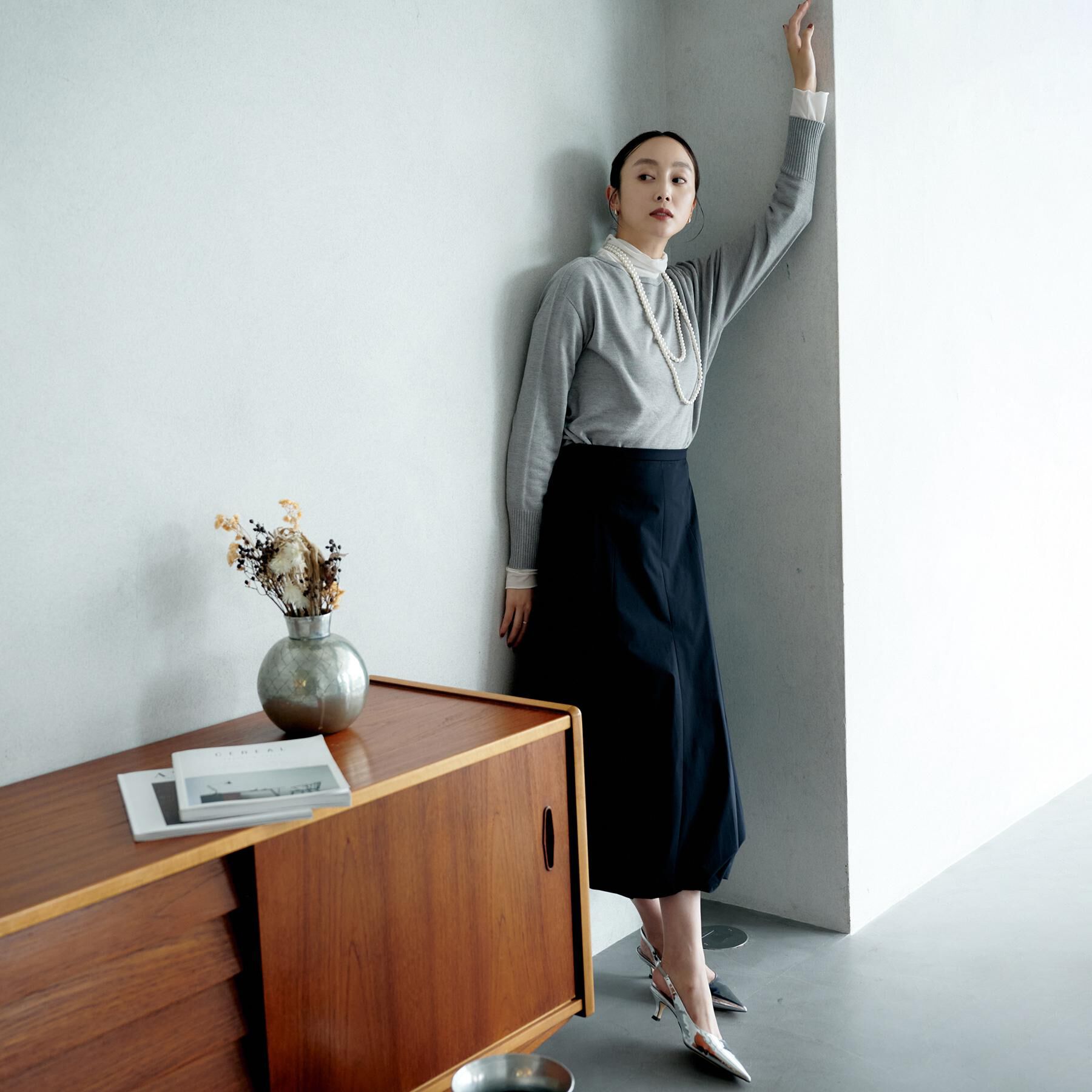 UNTITLED「【8色展開/体型カバー】魅せるタイムレスニット」|ニット・セーター|