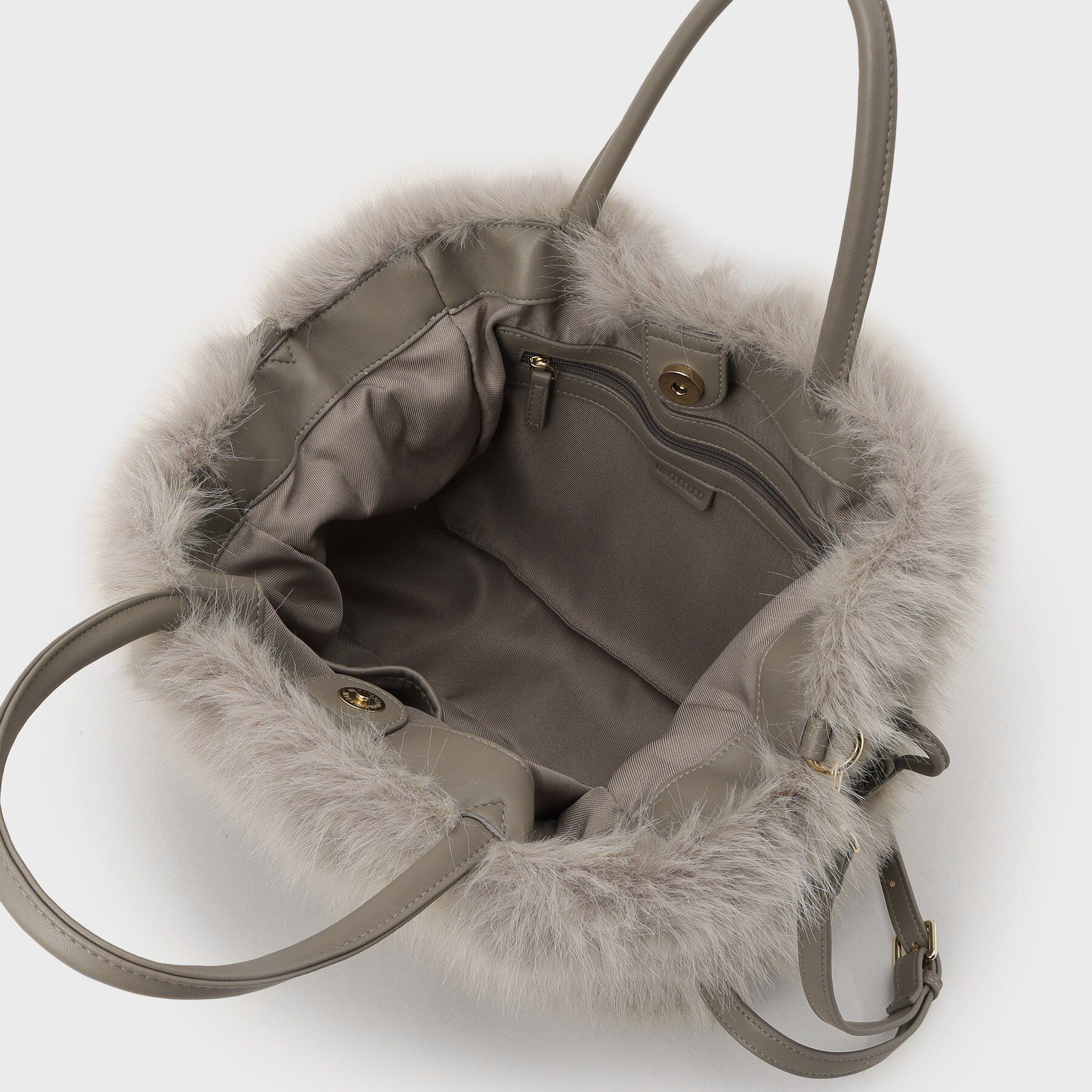 UNTITLED「【定番人気！】2Wayドロストフェイクファートート」|トートバッグ|