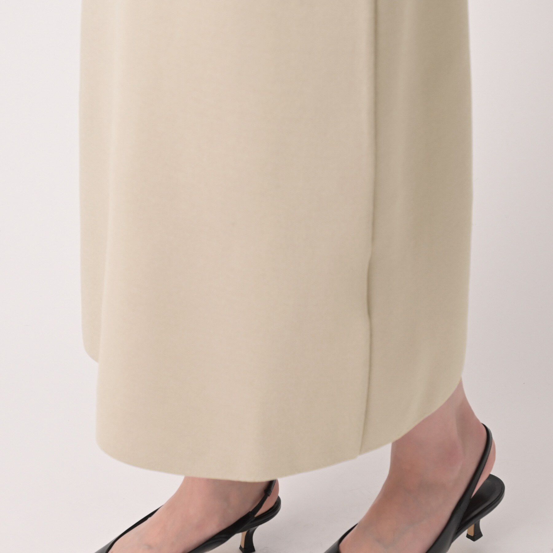 UNTITLED「【セットアップ可/ウエストゴム】Aラインニットスカート」|スカート|