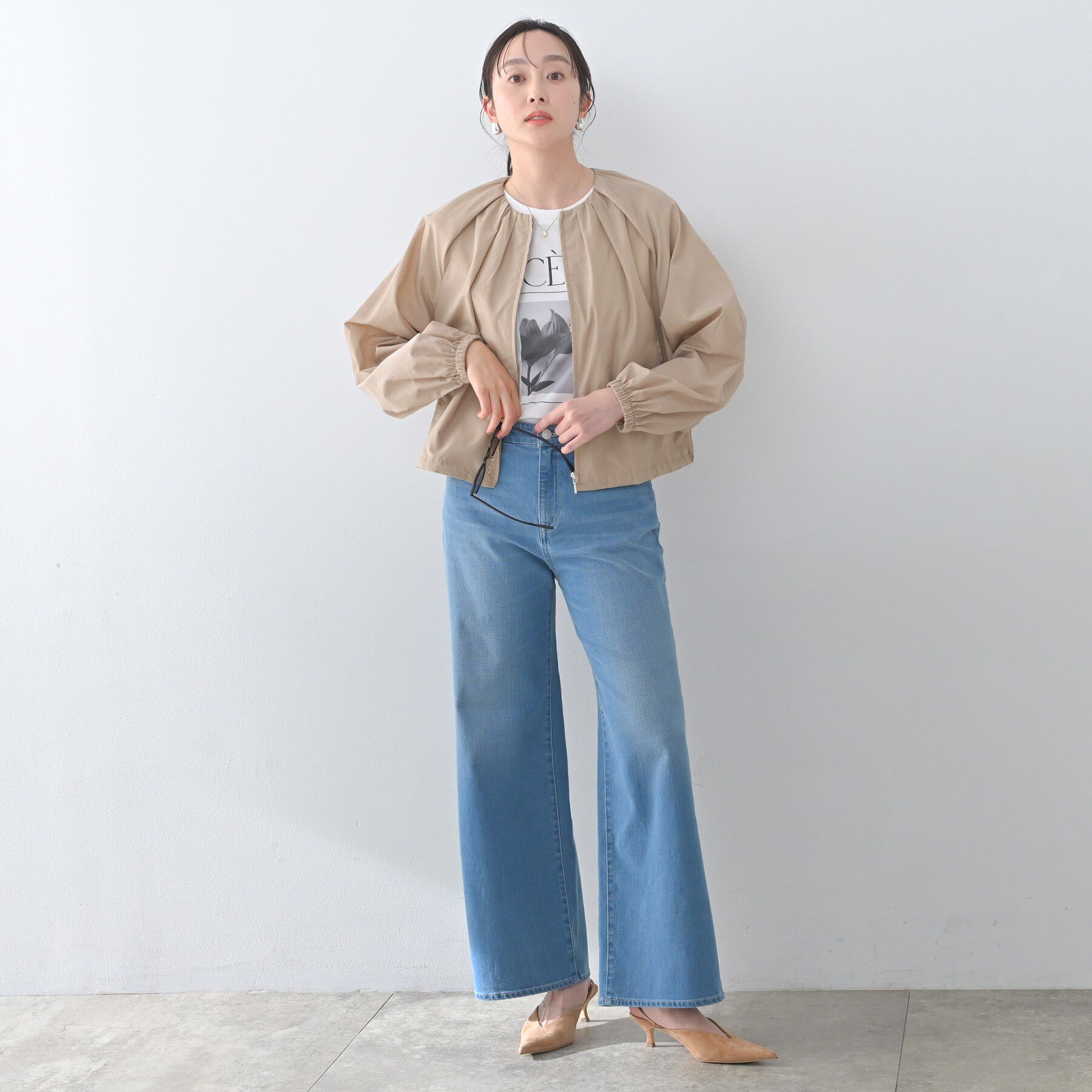 UNTITLED「【セットアップ可/はっ水】シャイニータイプライターブルゾン」|ブルゾン・スタジャン|