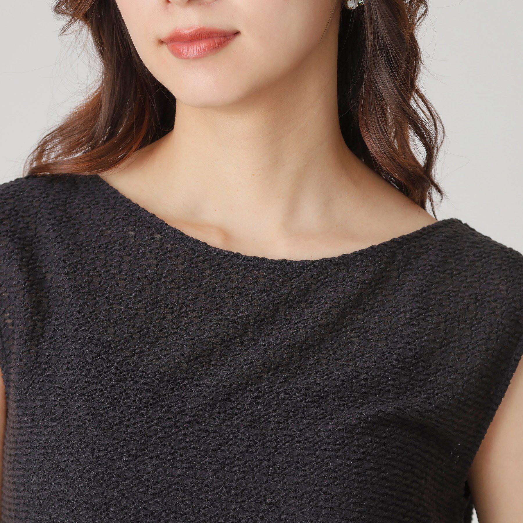 COUP DE CHANCE「【手洗い可／日本製】ジャカードジャージトップス」|Tシャツ・カットソー|