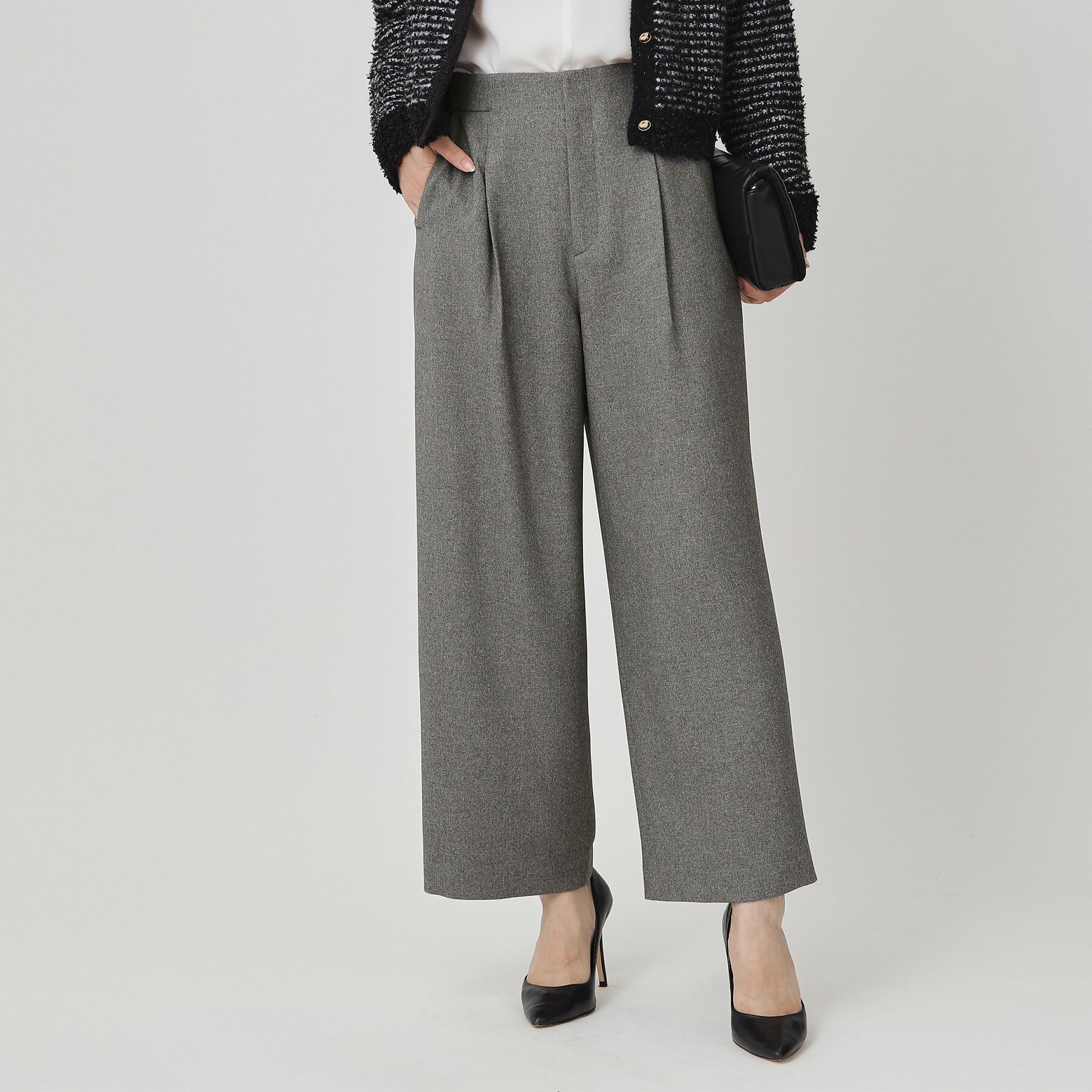 COUP DE CHANCE「【手洗い可／日本製】タックワイドパンツ」|その他|