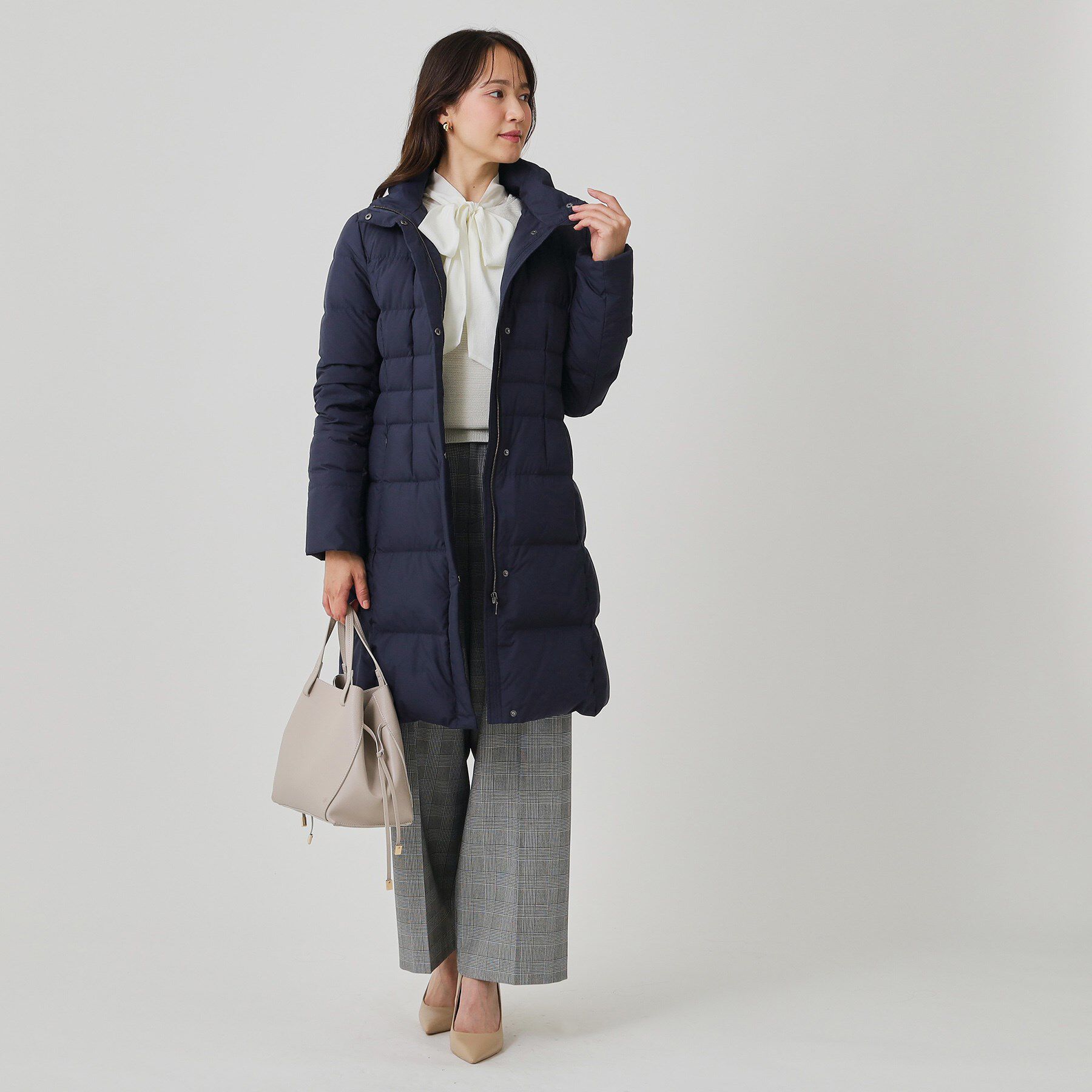 COUP DE CHANCE「【フランス産ホワイトダックダウン／FP800保温性◎／抗菌防臭／手洗い可】ロングダウンコート」|ダウン|