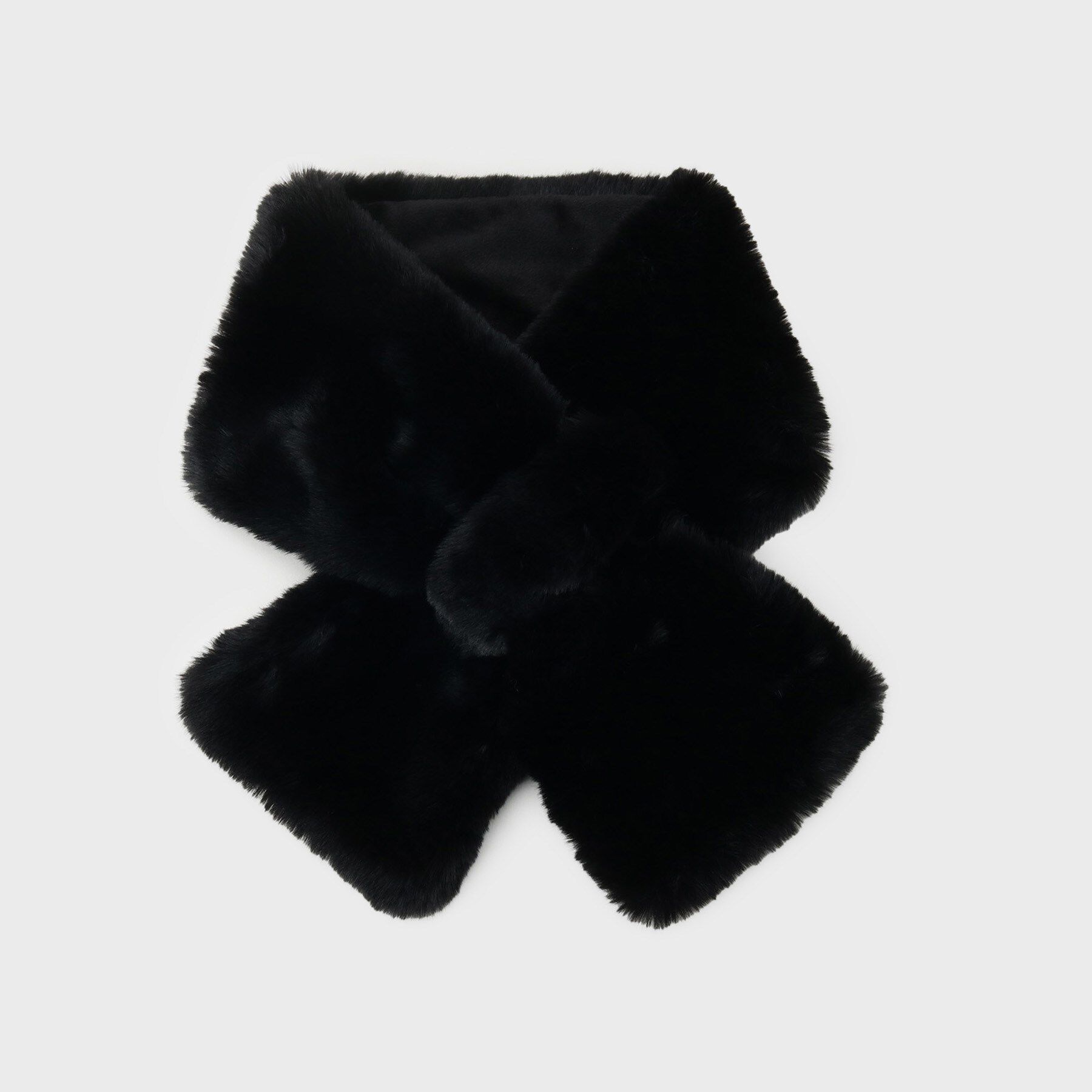 COUP DE CHANCE「エコファーストール」|ストール|ブラック(019)