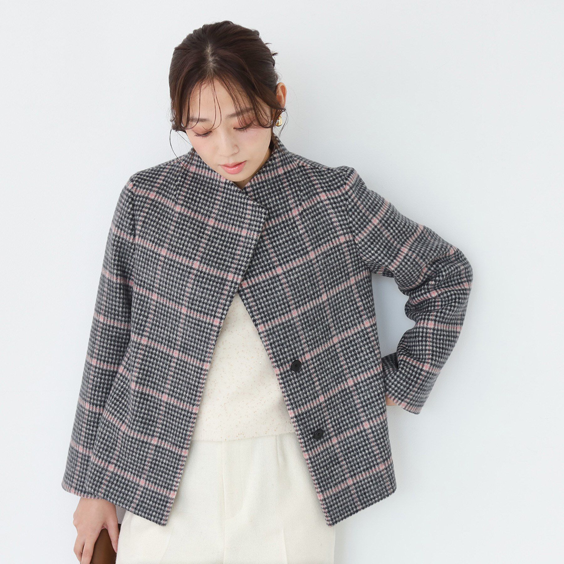 COUP DE CHANCE「【日本製】スタンドカラーのショート丈コート」|その他|