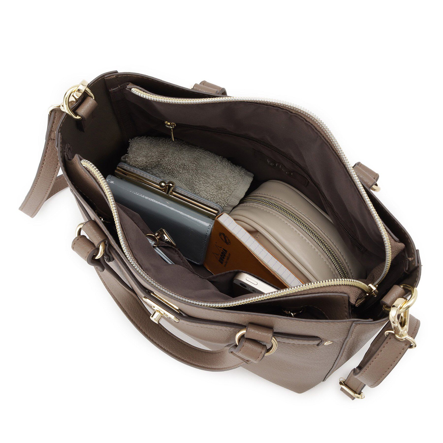 Reflect「【たっぷり収納！／通勤におすすめ】&rsquo;25秋冬毎日ミディアムバッグ」|ハンドバッグ|