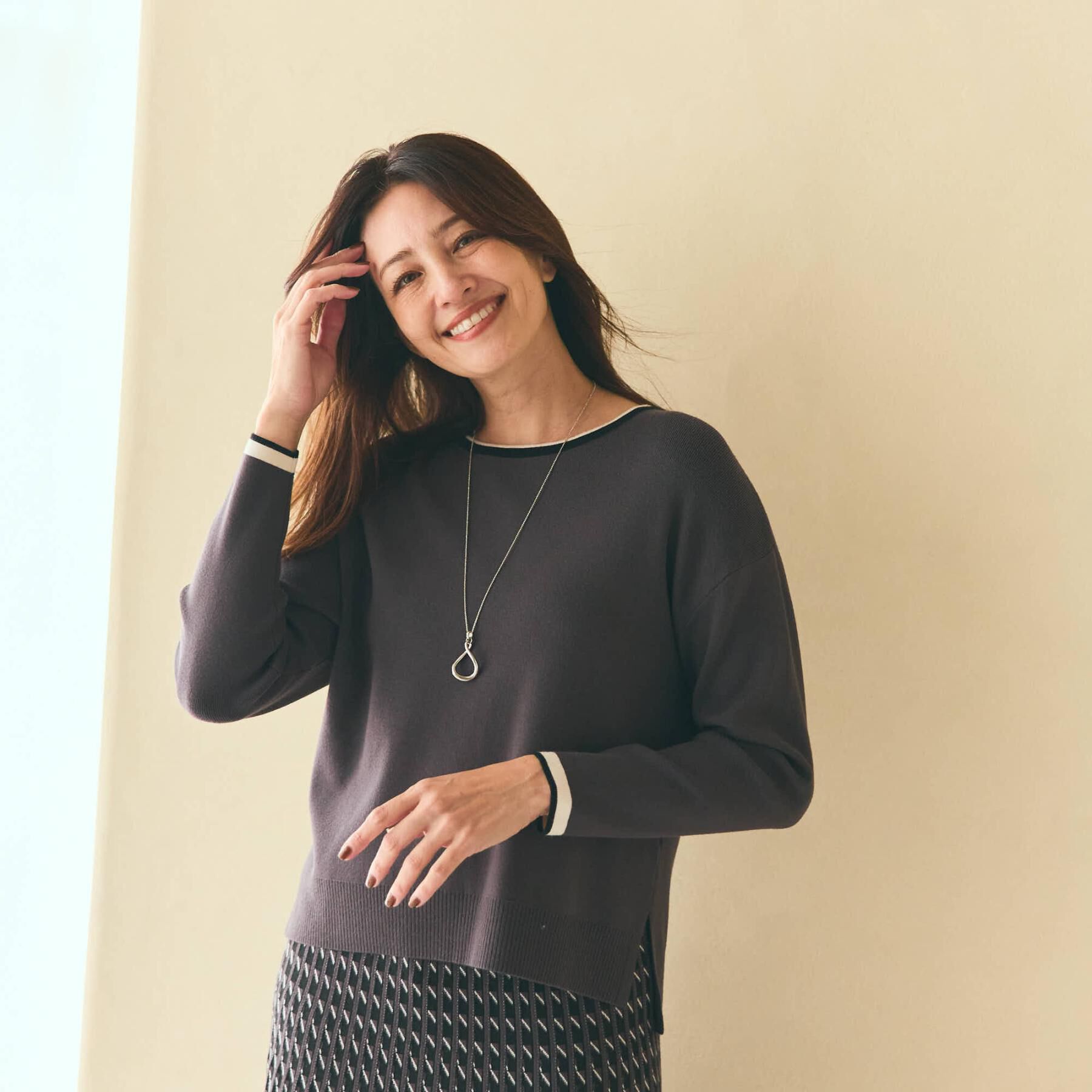 Reflect「【WEB先行カラーあり／セットアップ可】ゆったりフォルムニット」|ニット・セーター|