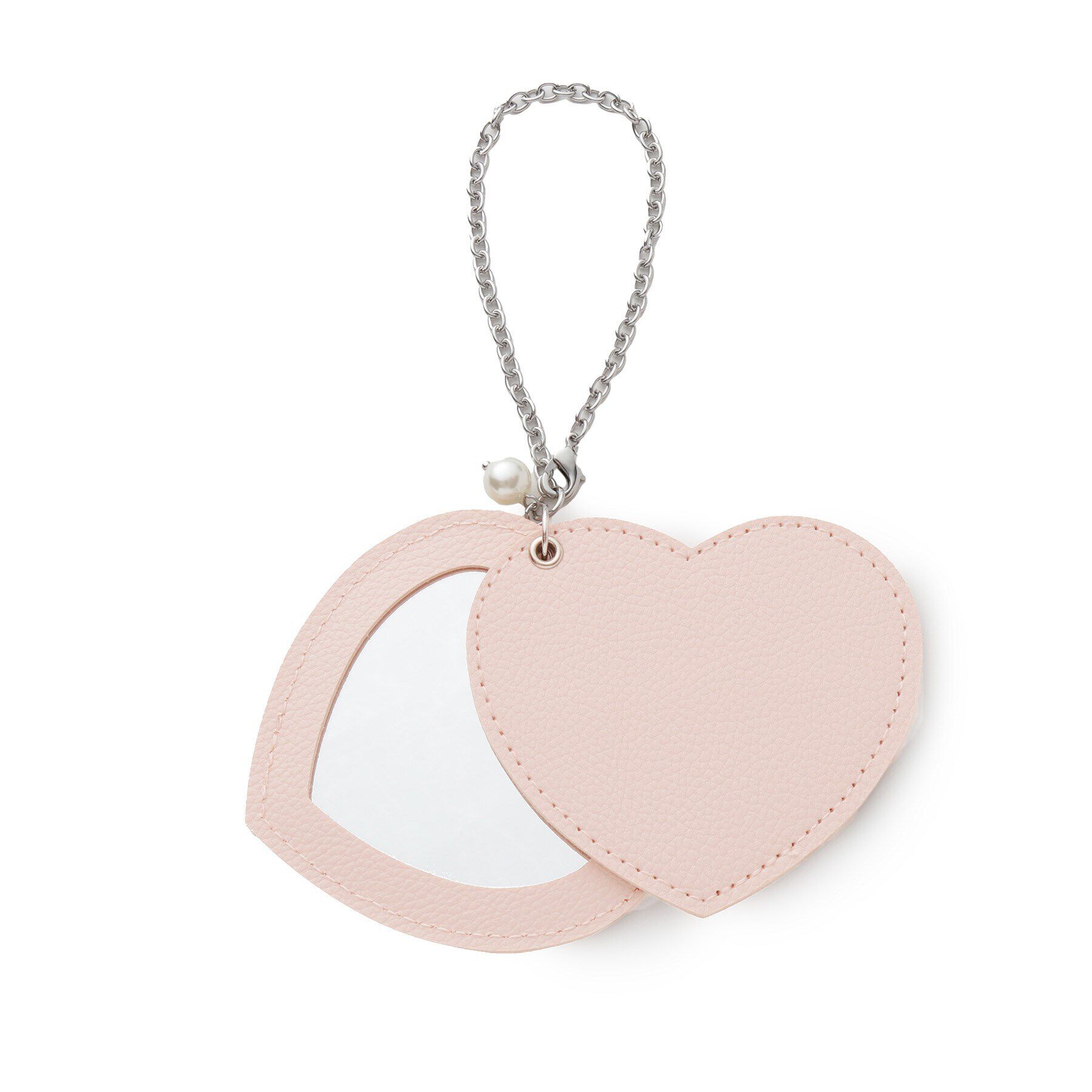 grove「ハートミラーチャーム」|キーケース|ピンク(072)