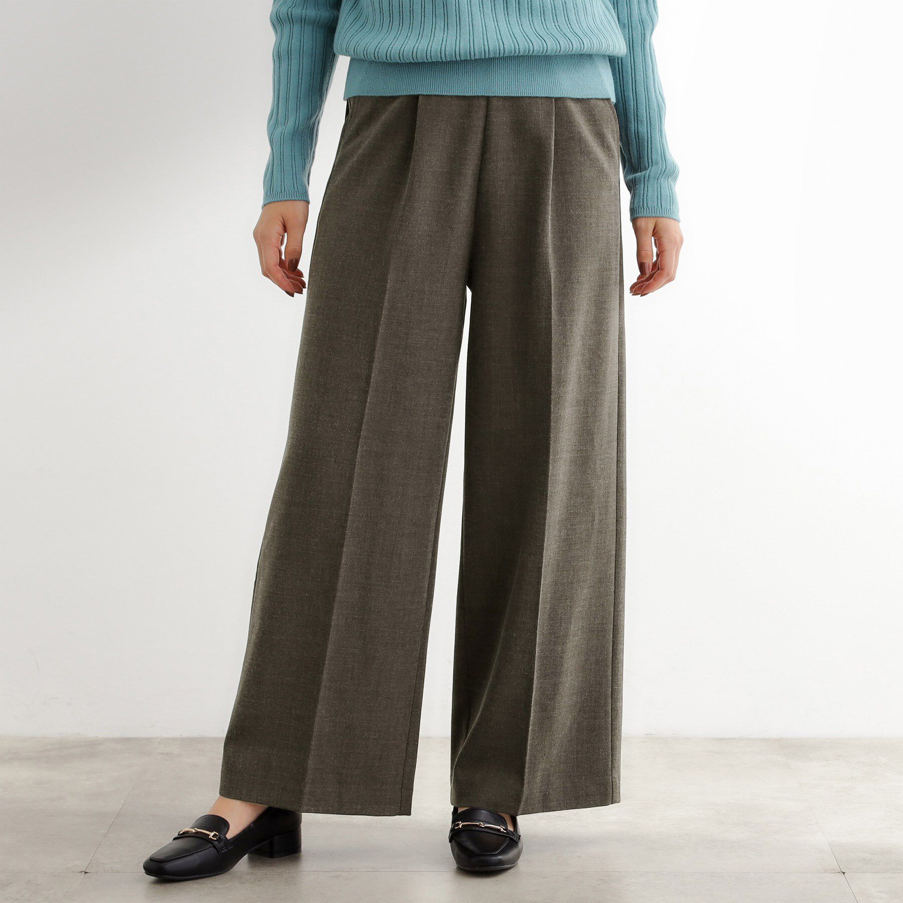 grove「サス付きセンタープレスワイドパンツ」|その他|