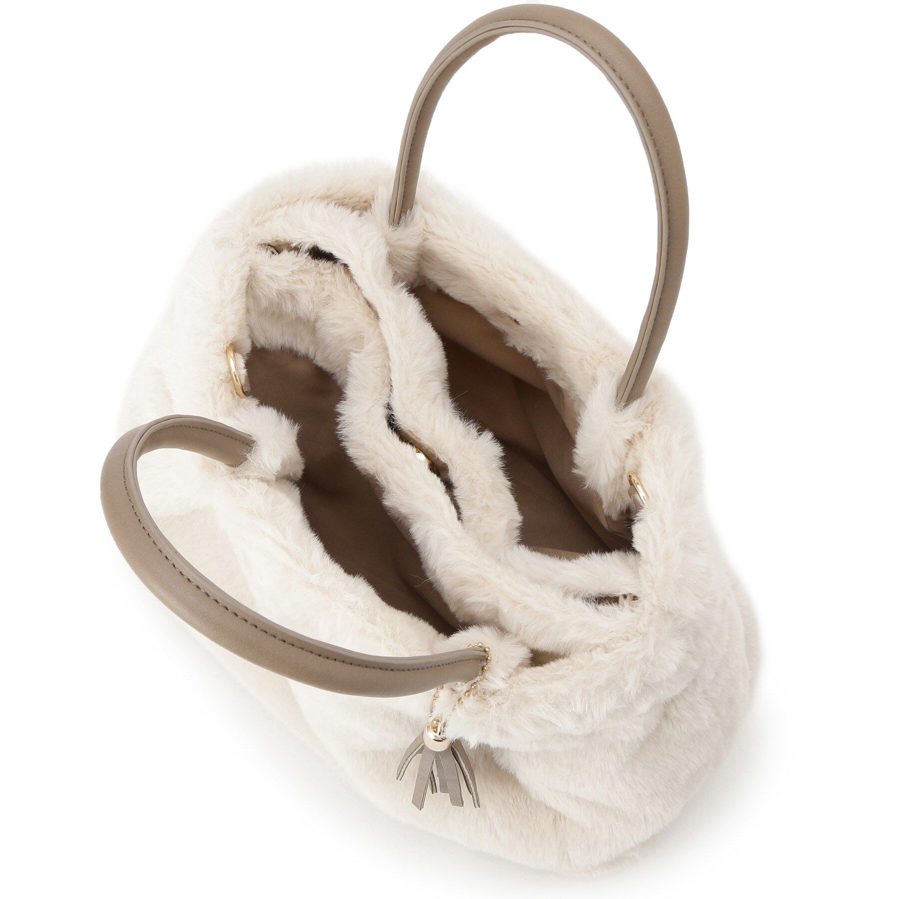 grove「タックタッセルエコファー2WAYトート」|トートバッグ|