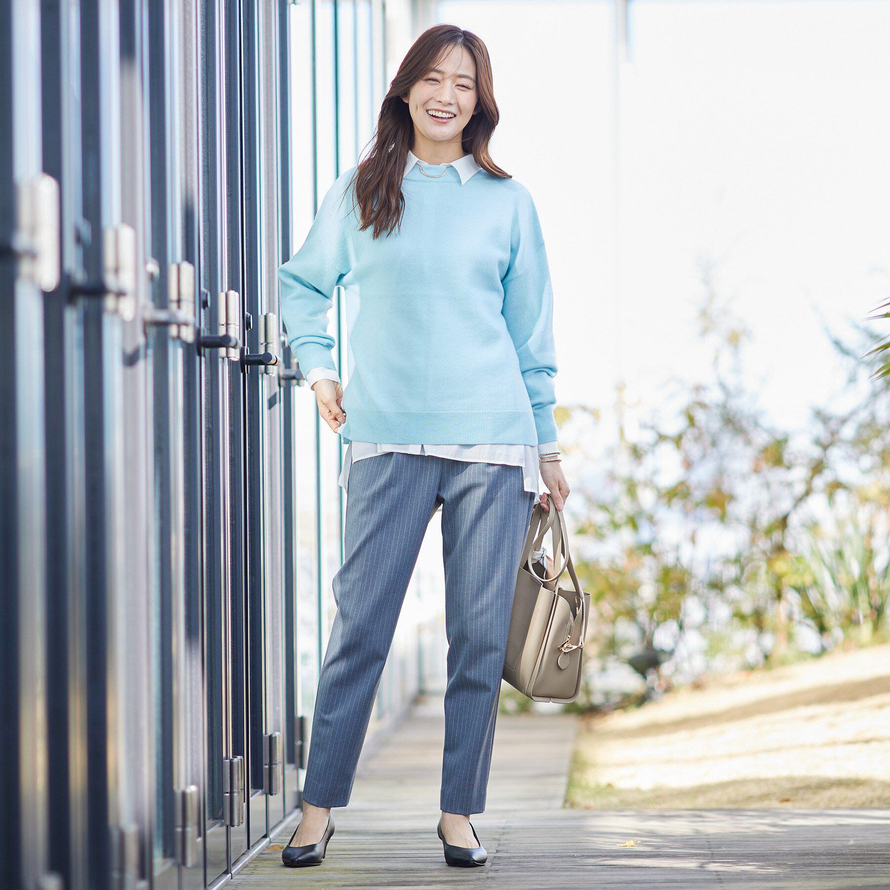 INDIVI「【洗える／裏起毛】ストレッチウォームパンツ」|その他|