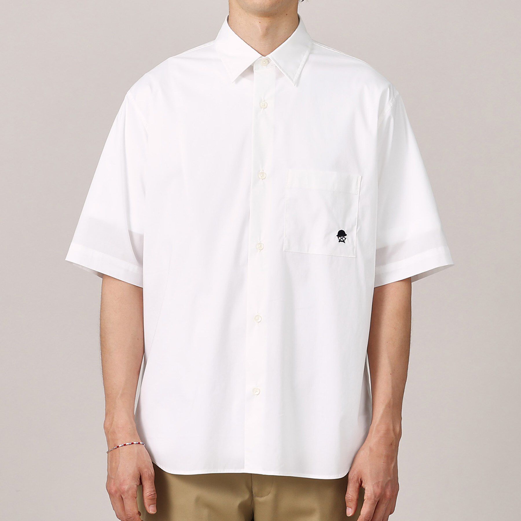 TAKEO KIKUCHI「【LIMITED】ワンポイント刺繍 半袖シャツ」|シャツ・ブラウス|