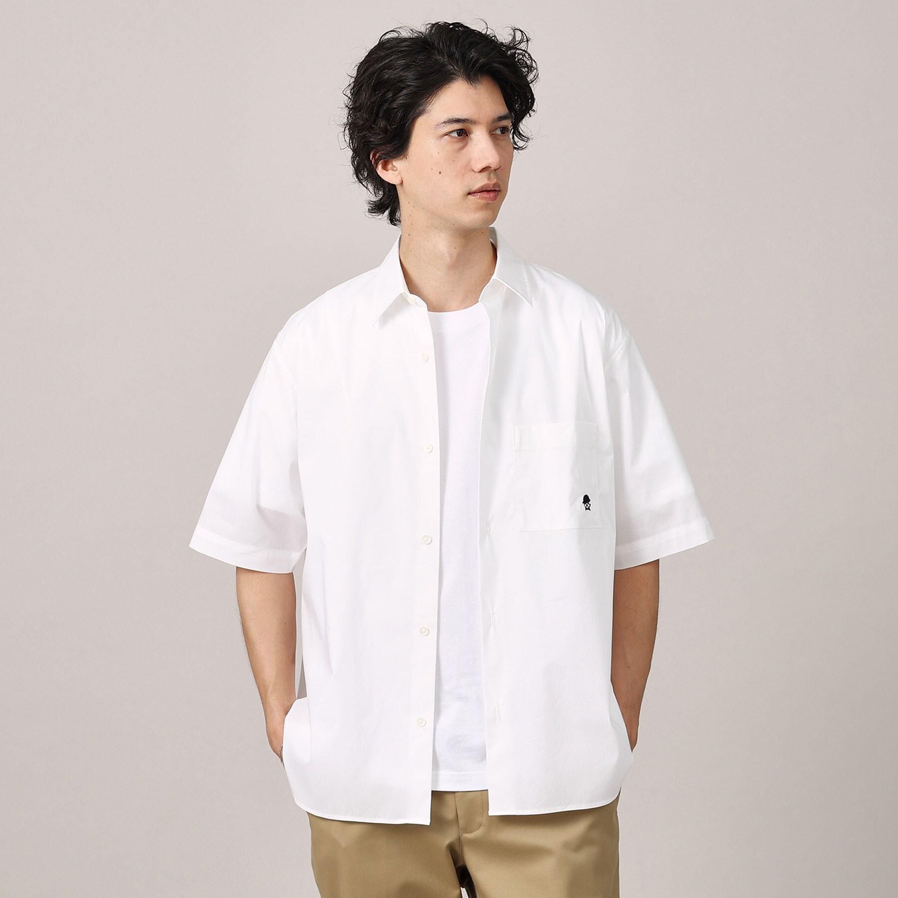 TAKEO KIKUCHI「【LIMITED】ワンポイント刺繍 半袖シャツ」|シャツ・ブラウス|