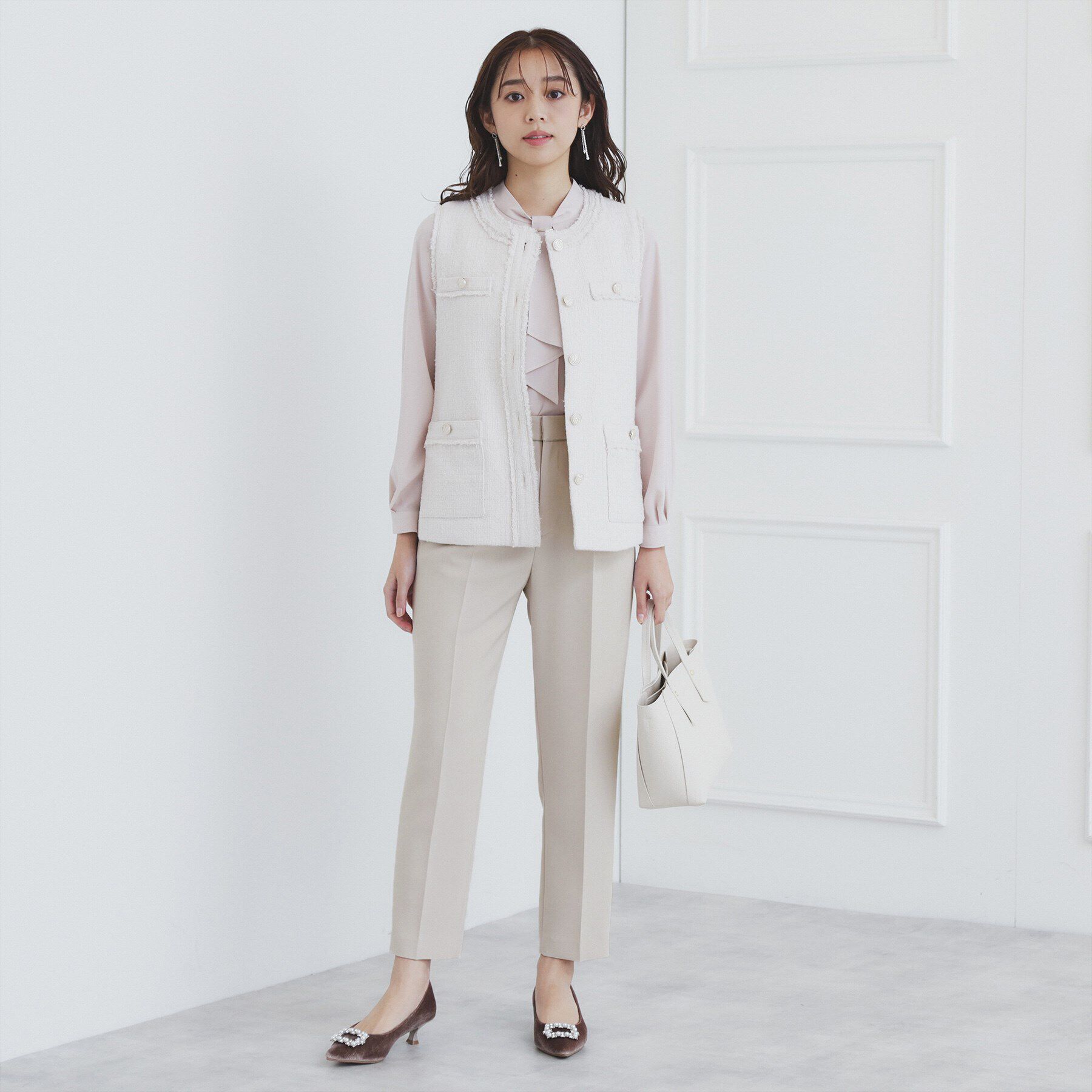 index「《通勤/セットアップ対応》多機能ストレッチテーパードパンツ【洗濯機洗い可/防シワ/抗ピル】」|その他|