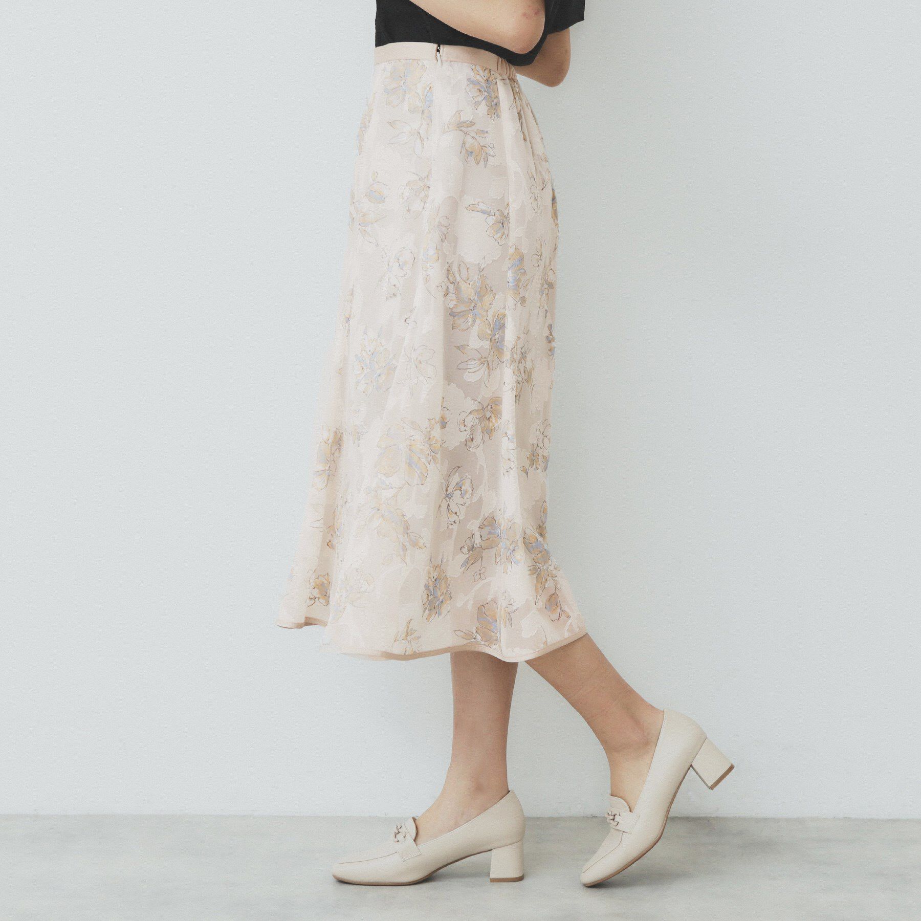 index「花柄マーメイドフレアスカート【洗濯機洗い可】」|スカート|