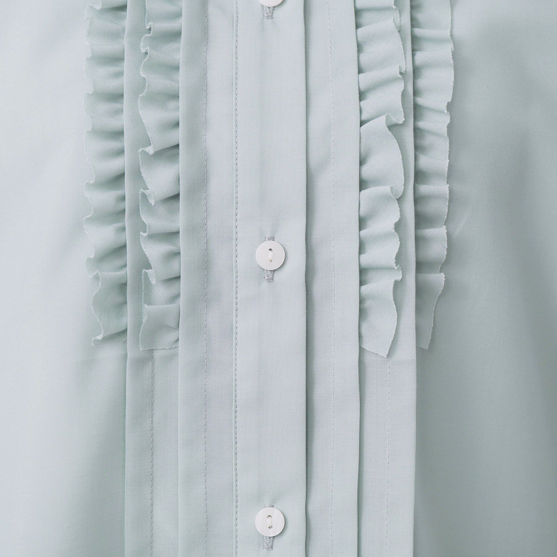 index「タックフリルバンドカラーブラウス【洗濯機OK/イージーアイロン】」|シャツ・ブラウス|