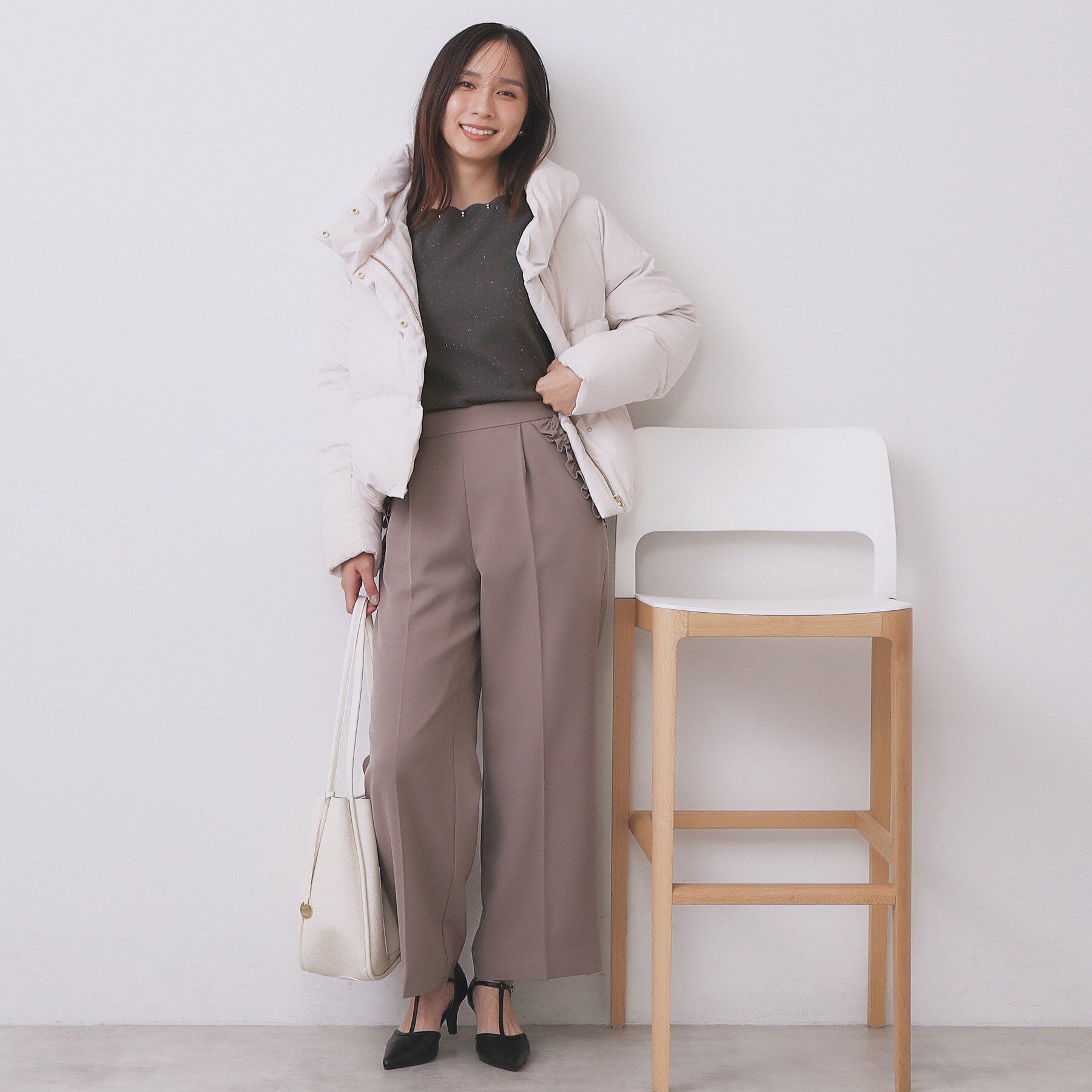 index「ラメスカラップビジューデザインニット【洗濯機OK】《6col/S～LL》」|ニット・セーター|