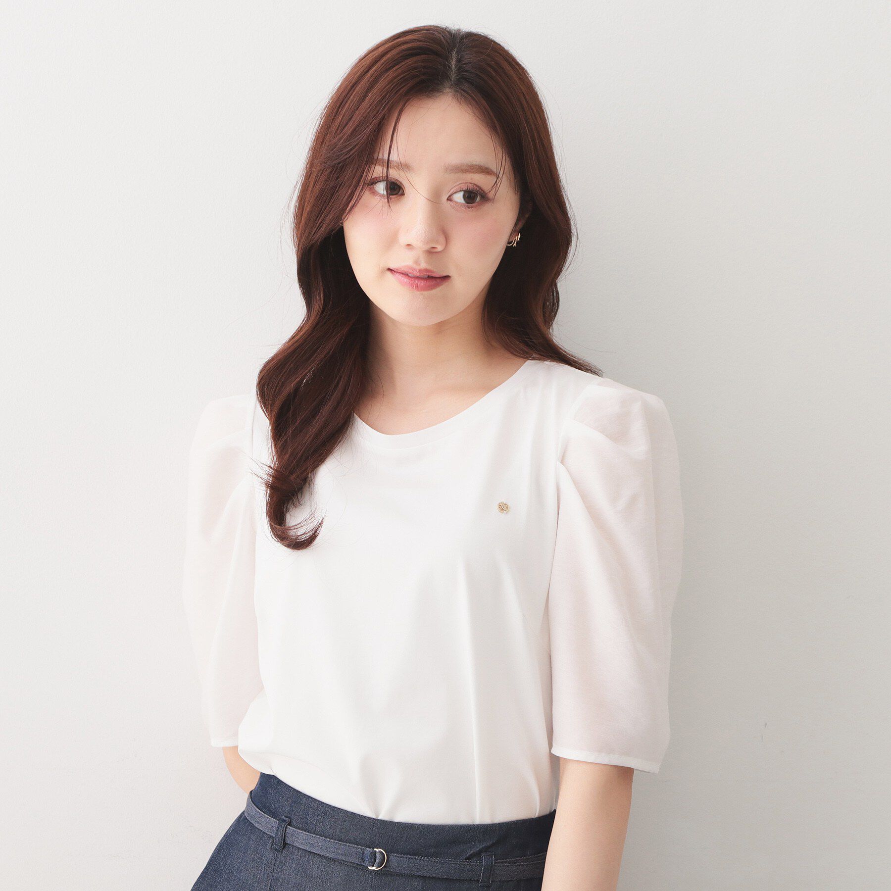 index「シアータックスリーブドッキングTシャツ【洗濯機OK／UVケア／接触冷感】」|Tシャツ・カットソー|