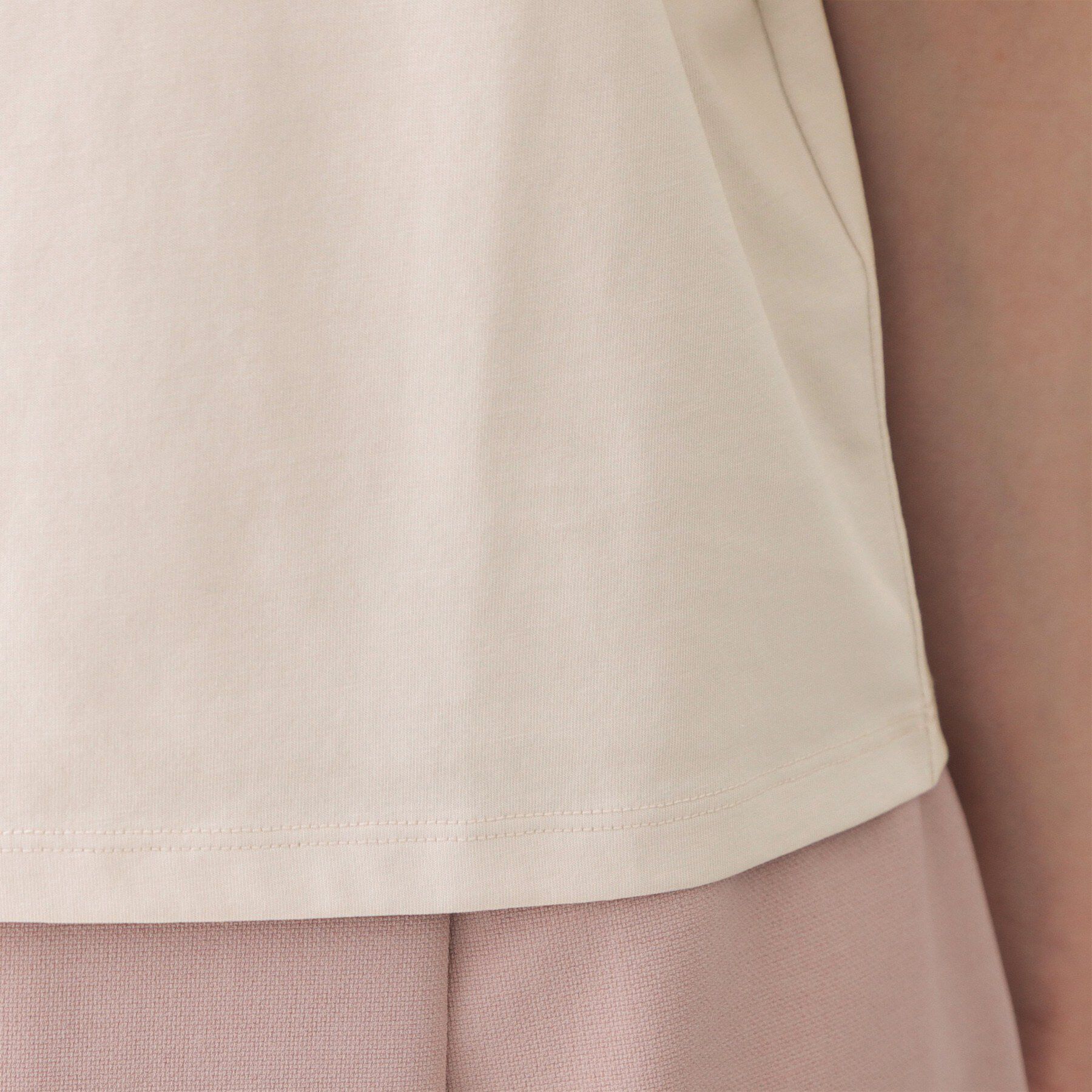 index「シアータックスリーブドッキングTシャツ【洗濯機OK／UVケア／接触冷感】」|Tシャツ・カットソー|