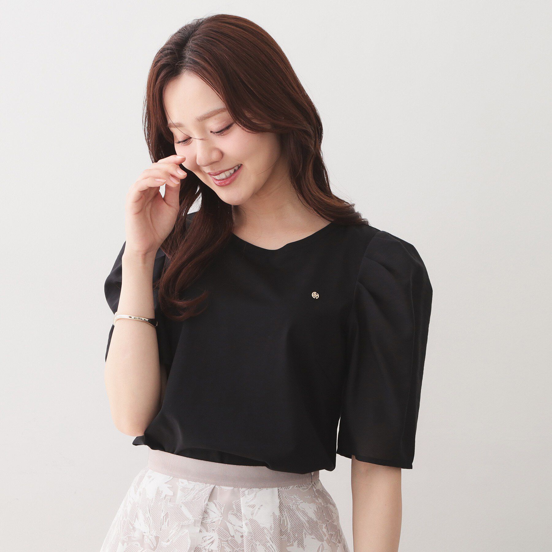 index「シアータックスリーブドッキングTシャツ【洗濯機OK／UVケア／接触冷感】」|Tシャツ・カットソー|