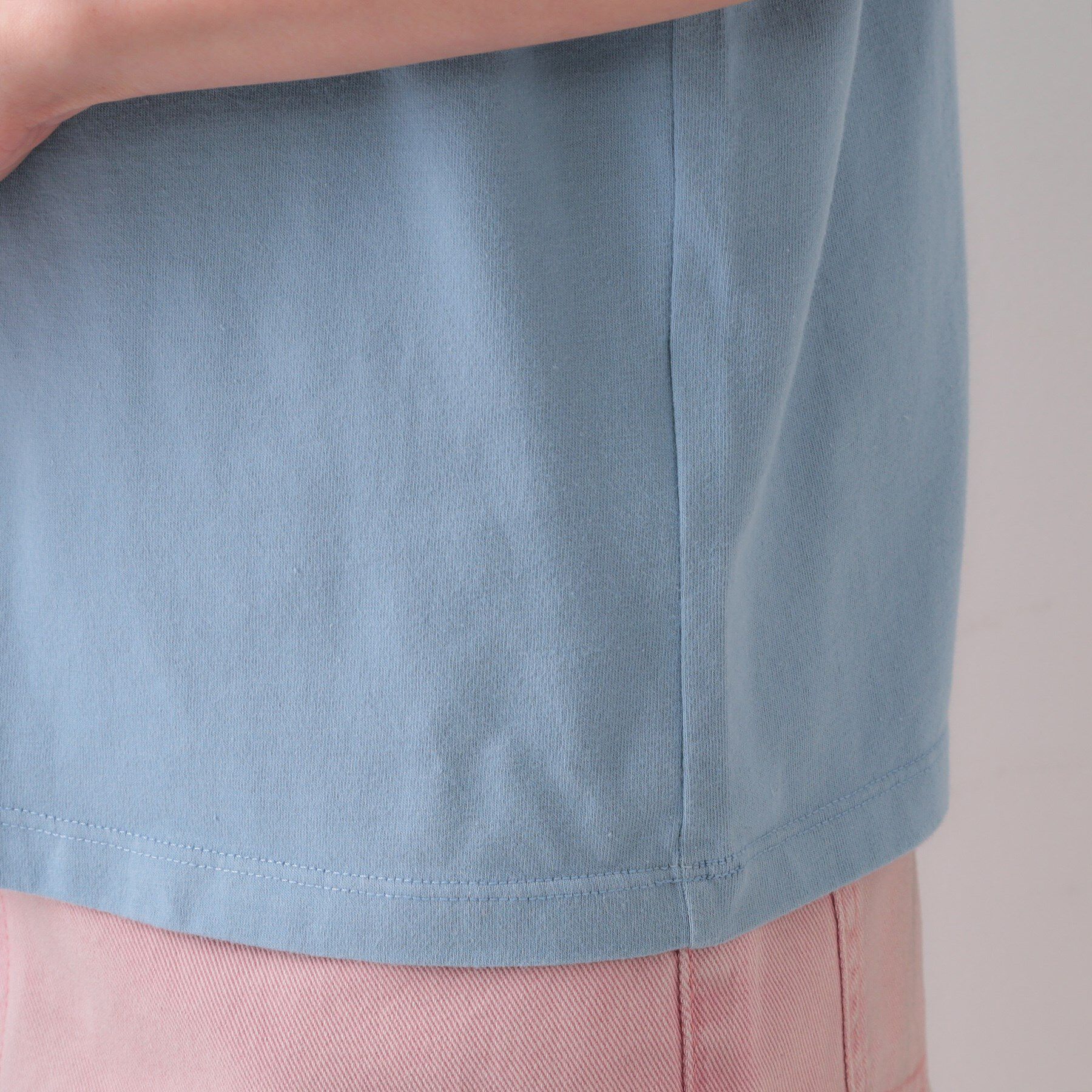 OPAQUE.CLIP「カラーロゴTシャツ【洗濯機洗い可】」|Tシャツ・カットソー|