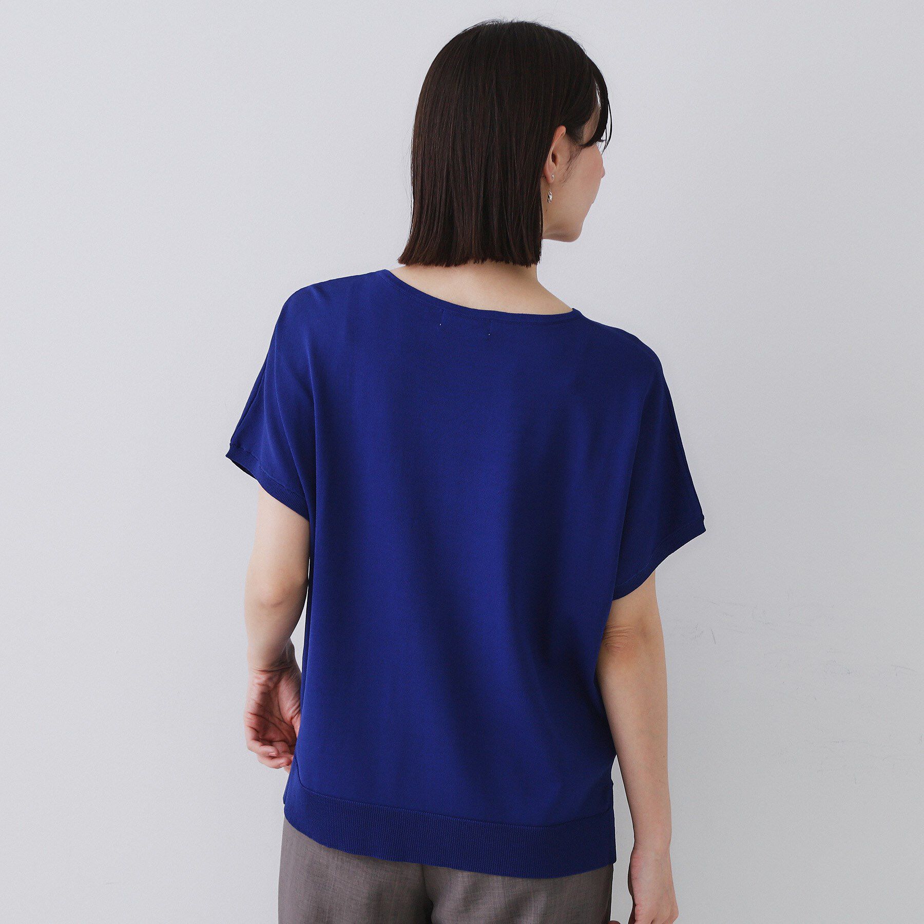 OPAQUE.CLIP「《6色展開/S-LLサイズ》ドルマンスリーブニット【UV/接触冷感/洗濯機洗い可/抗ピル】」|ニット・セーター|