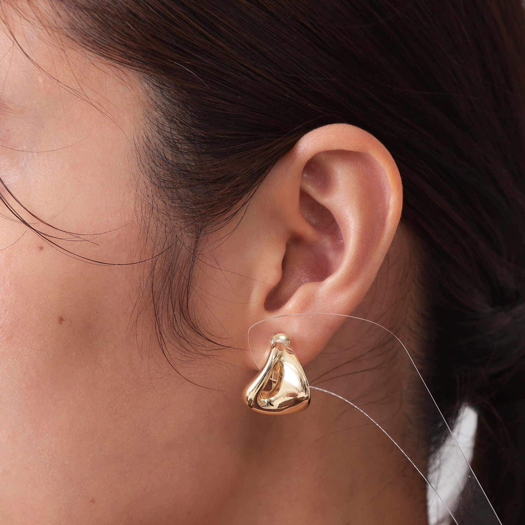 OPAQUE.CLIP「メタルドロップイヤリング」|イヤリング|