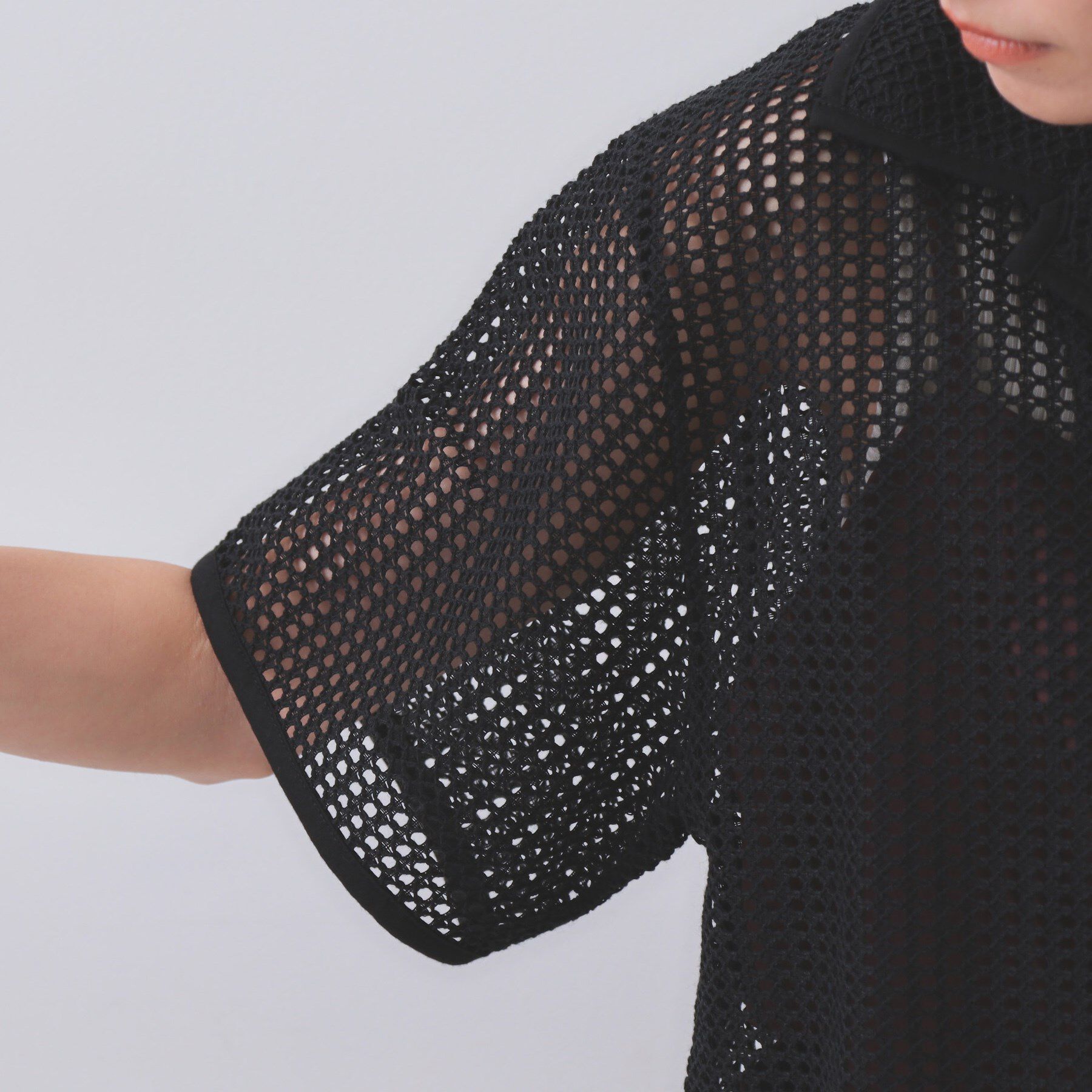 OPAQUE.CLIP「メッシュ開襟シャツ【洗濯機洗い可】」|シャツ・ブラウス|