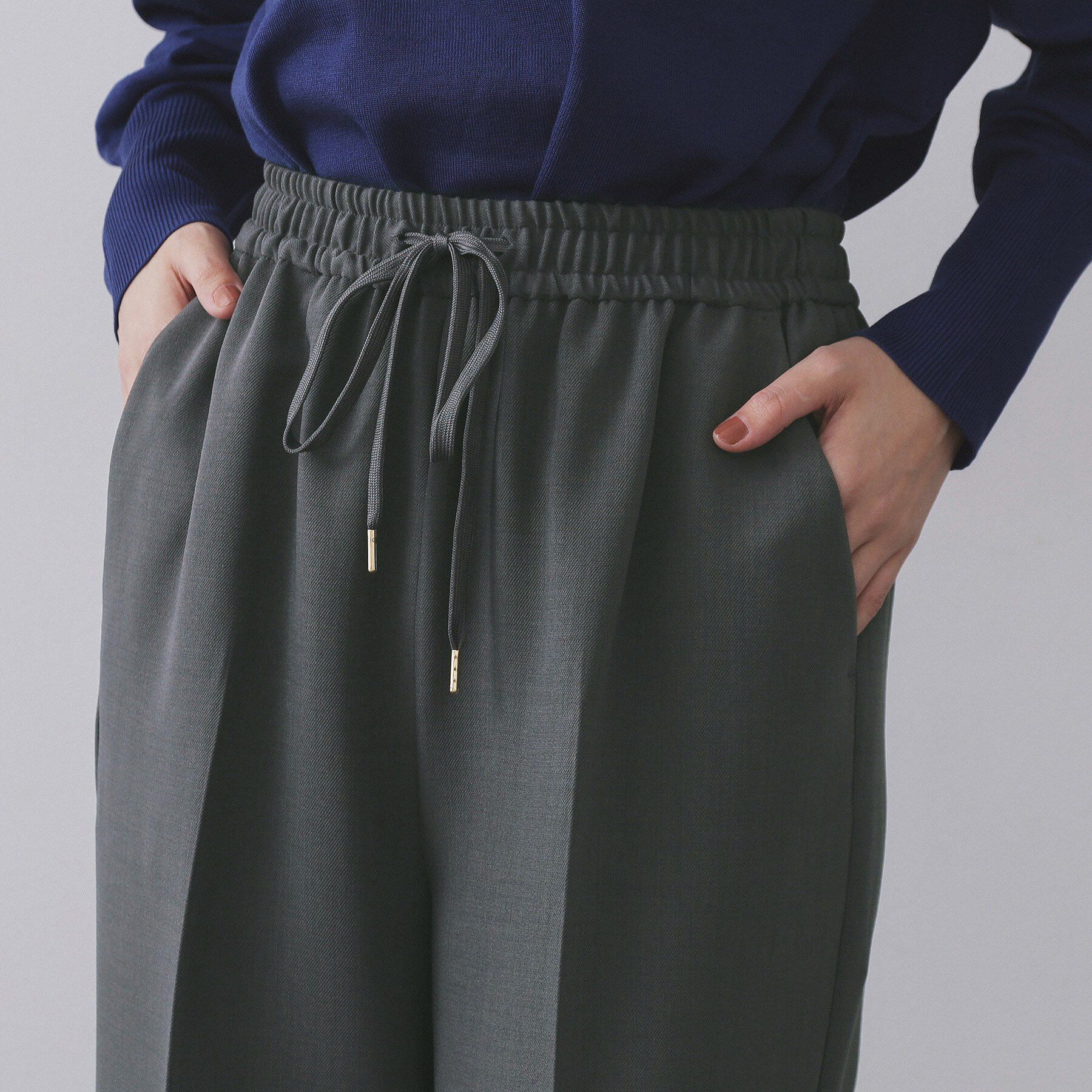 OPAQUE.CLIP「《SS-LLサイズ》ストレッチ美脚イージーワイドパンツ【防シワ/洗濯機洗い可】」|その他|