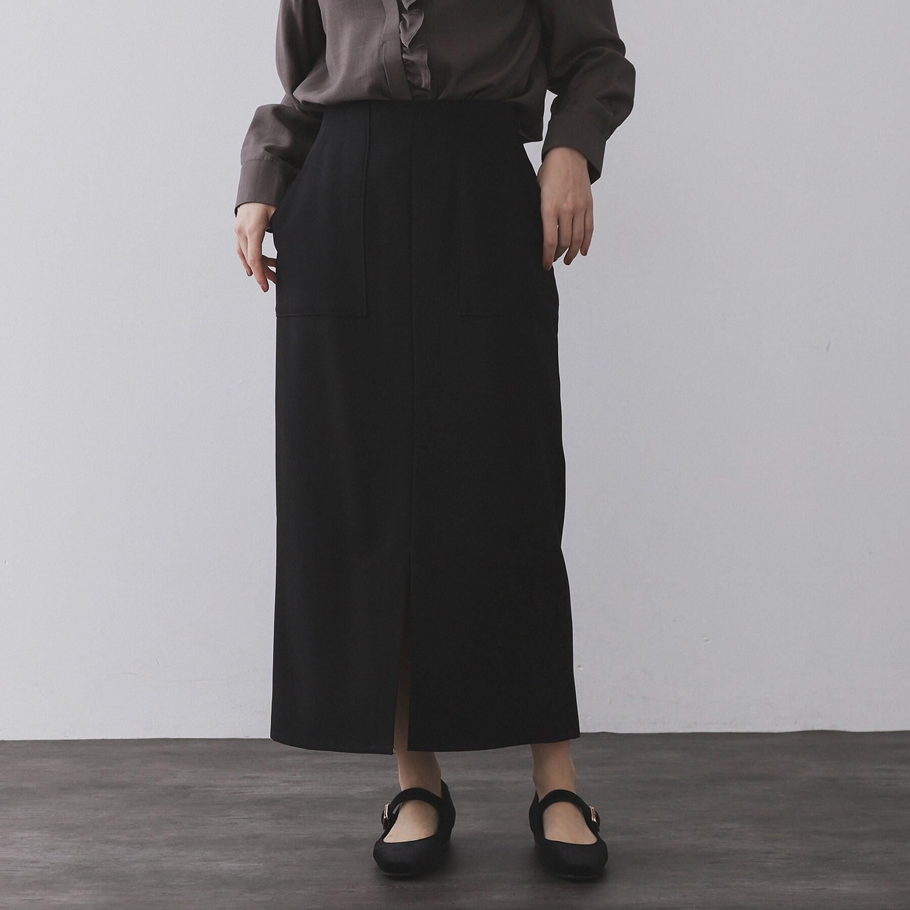 OPAQUE.CLIP「ストレッチダブルポケットタイトスカート【洗える】」|スカート|