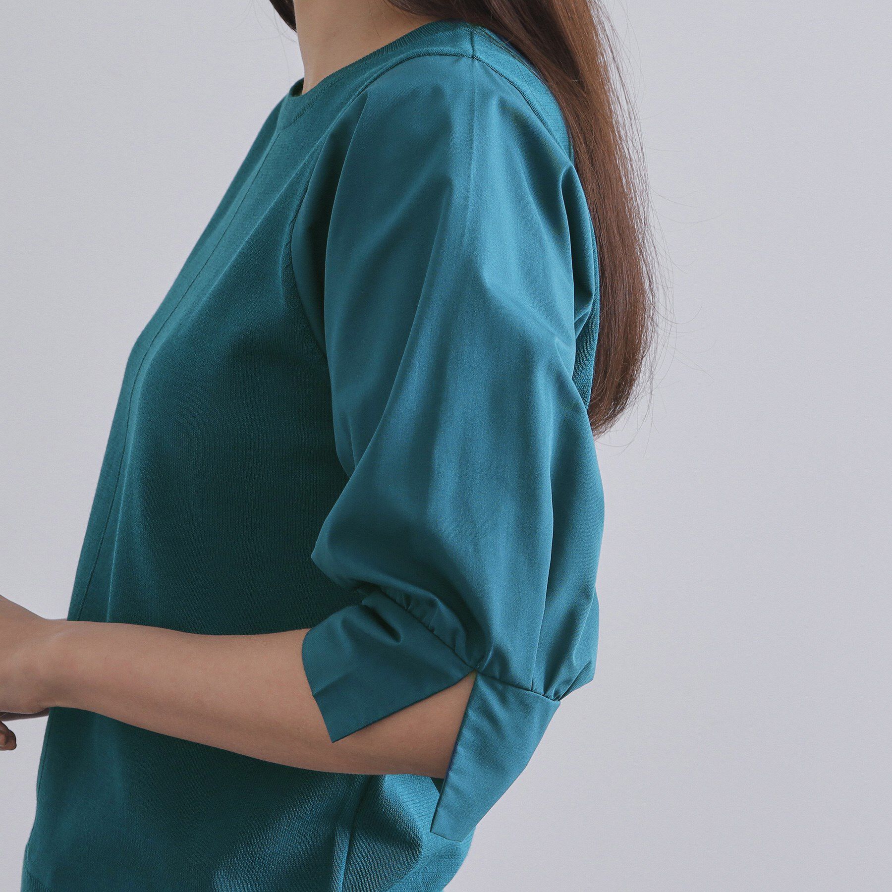 OPAQUE.CLIP「ドッキングスリーブニット【洗濯機洗い可/抗ピル】」|ニット・セーター|