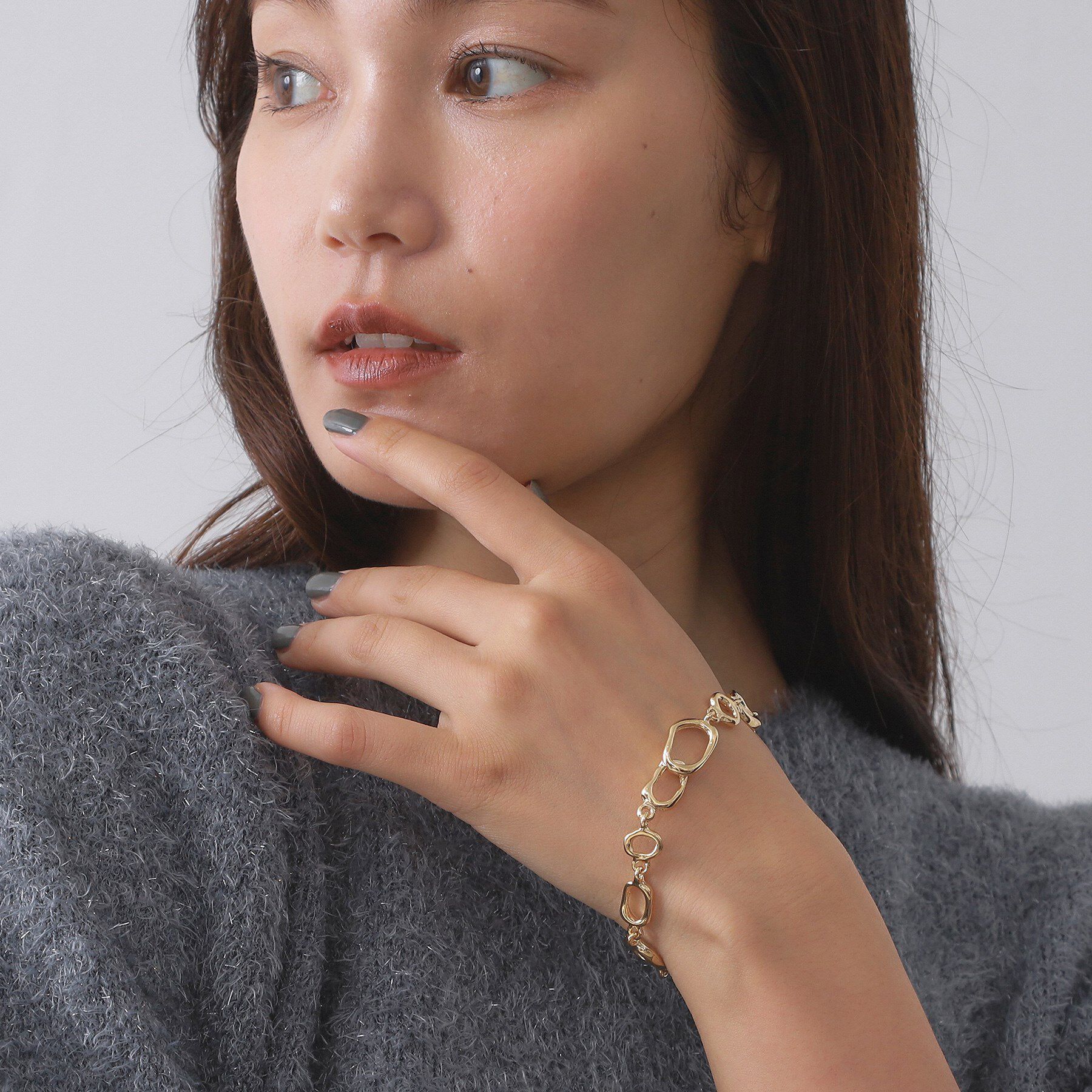 OPAQUE.CLIP「変型チェーンブレスレット」|ブレスレット・バングル|