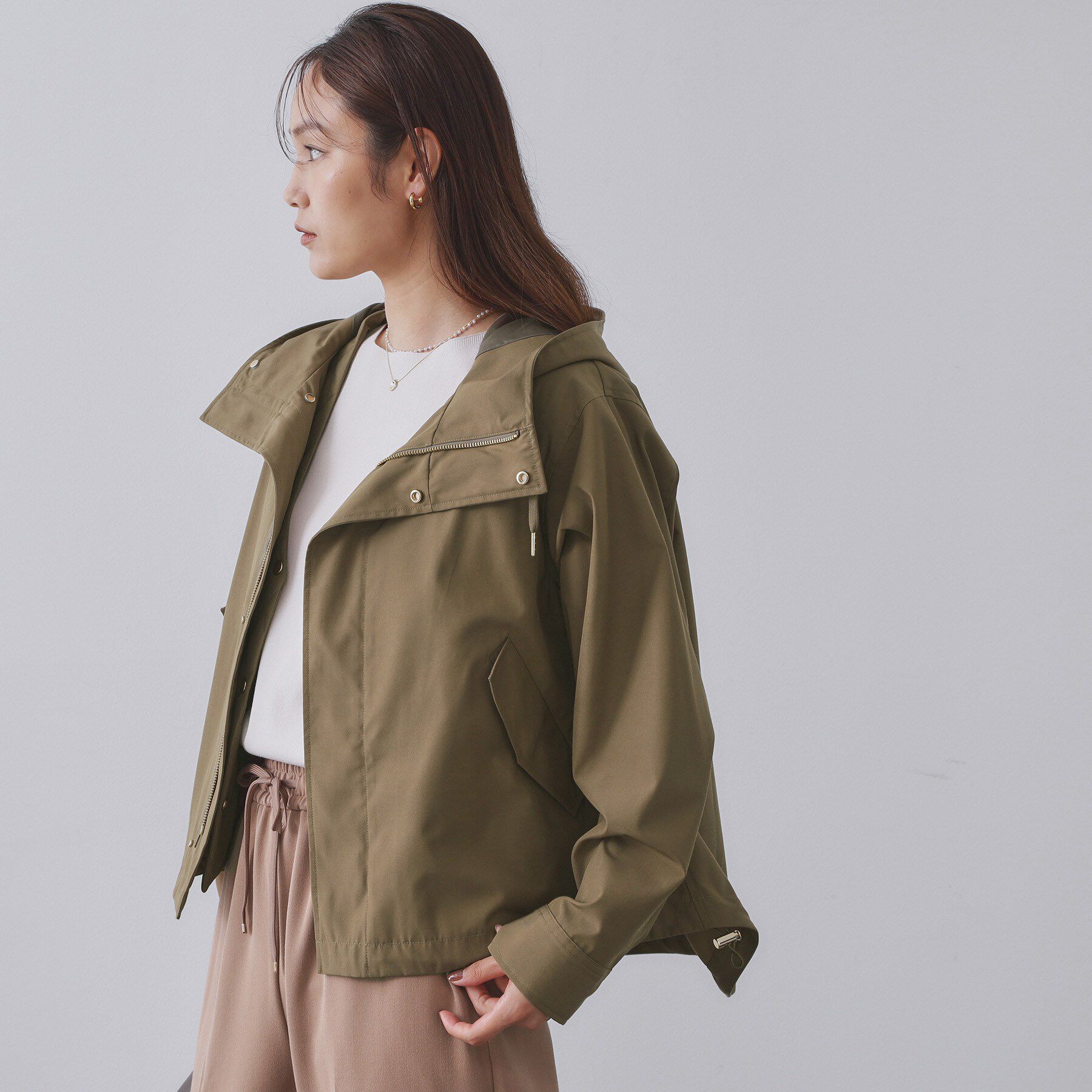 OPAQUE.CLIP「《ツインセット》マウンテンパーカー&times;キルティングベストライナー【撥水/洗濯機OK】」|ブルゾン・スタジャン|