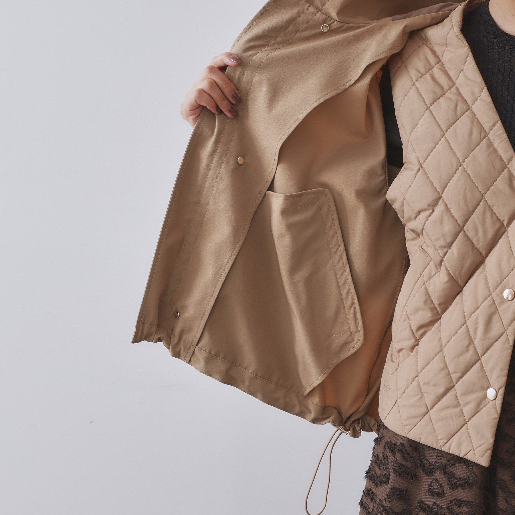 OPAQUE.CLIP「《ツインセット》マウンテンパーカー&times;キルティングベストライナー【撥水/洗濯機OK】」|ブルゾン・スタジャン|