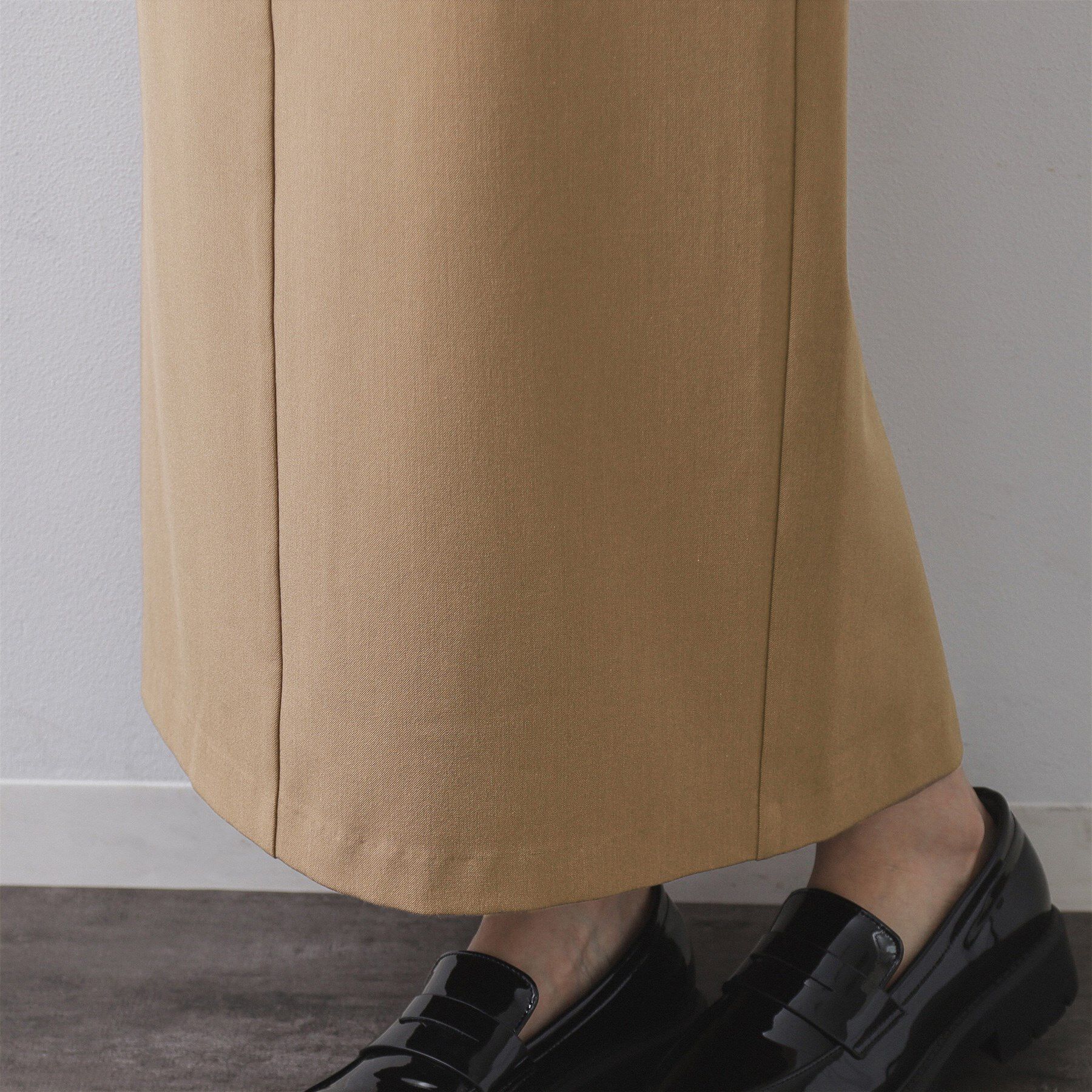 OPAQUE.CLIP「裏起毛イージーナロースカート／ネオサーモ【蓄熱素材／洗濯機洗い可」|スカート|