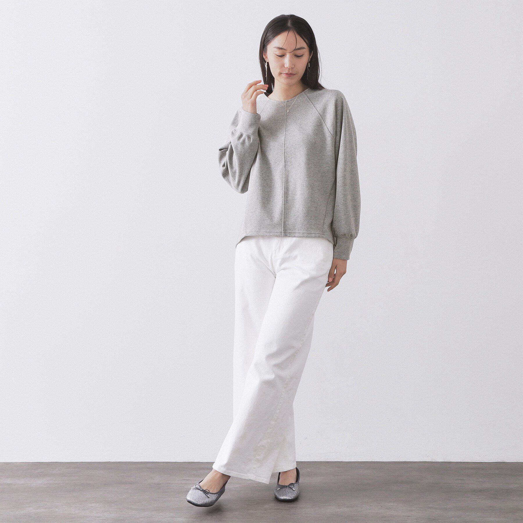 OPAQUE.CLIP「フォルムデザイントップス/セットアップ対応【洗濯機OK】」|Tシャツ・カットソー|