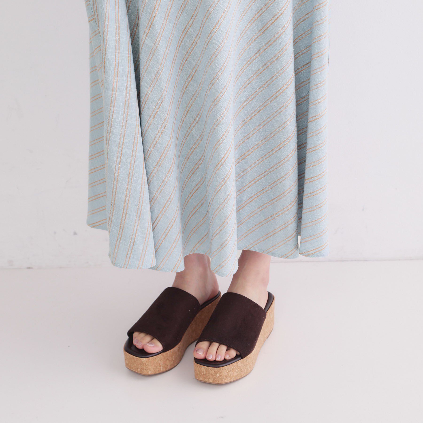 OPAQUE.CLIP「キーネックロングワンピース【洗える】」|ワンピース|