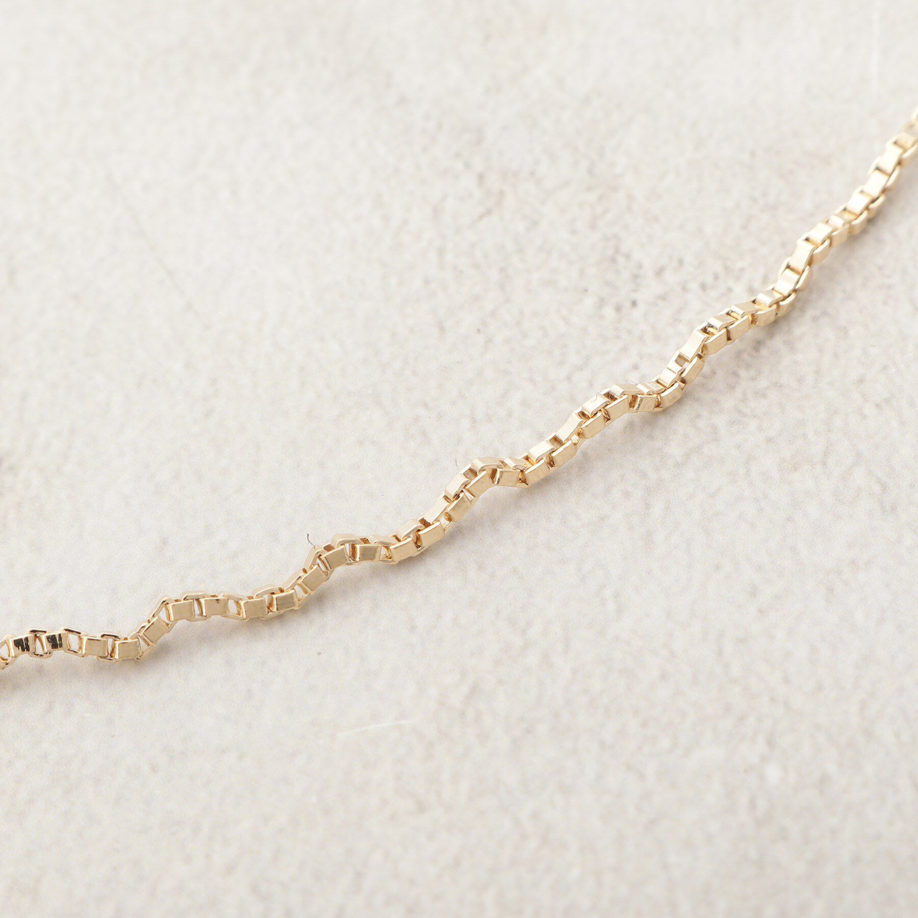 OPAQUE.CLIP「【長さ調整可】ウェーブデザインスライドネックレス」|ネックレス|