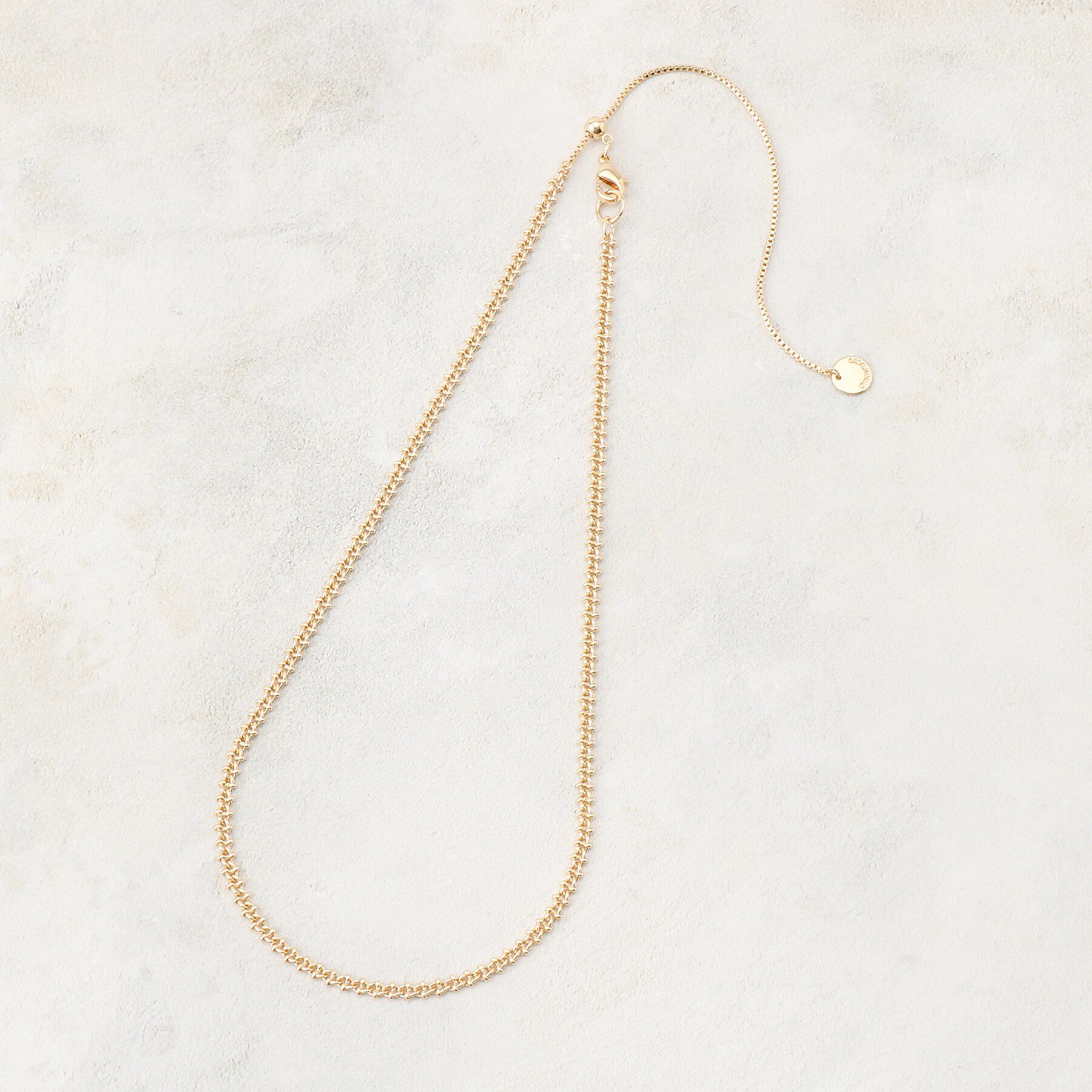 OPAQUE.CLIP「【長さ調整可】デザインミニチェーンネックレス」|ネックレス|ゴールド(007)
