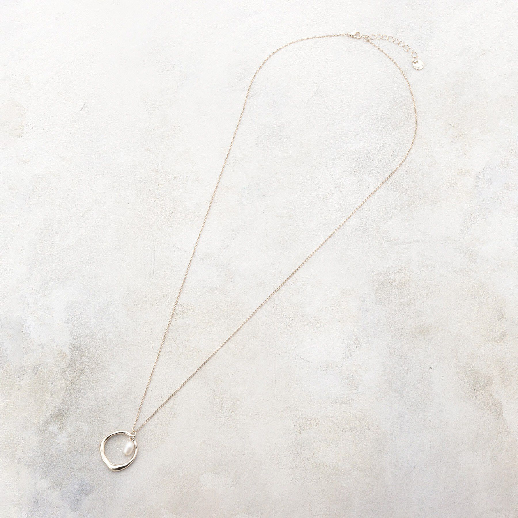 OPAQUE.CLIP「パールサークルネックレス」|ネックレス|