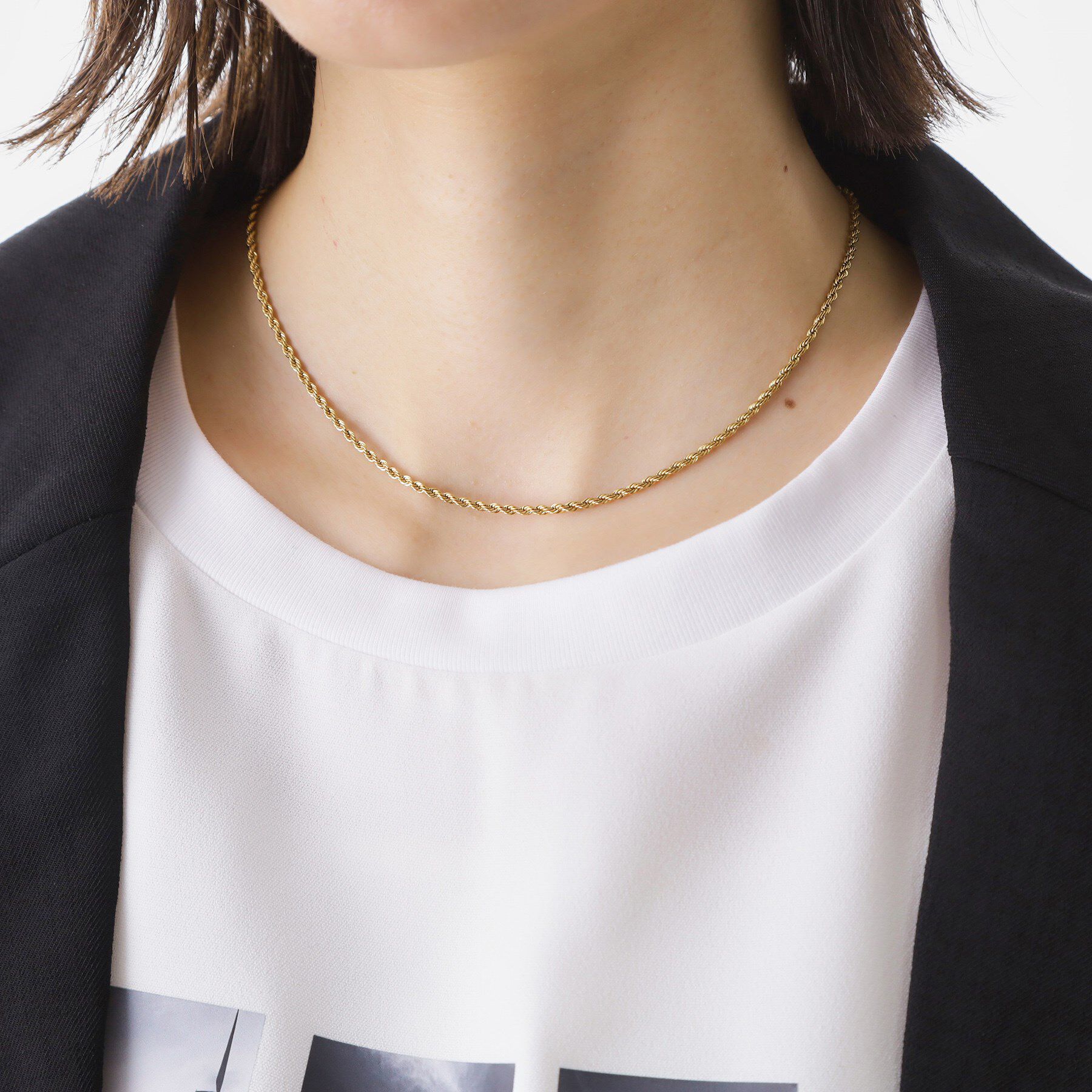 THE SHOP TK「ステンレスショートネックレス」|ネックレス|