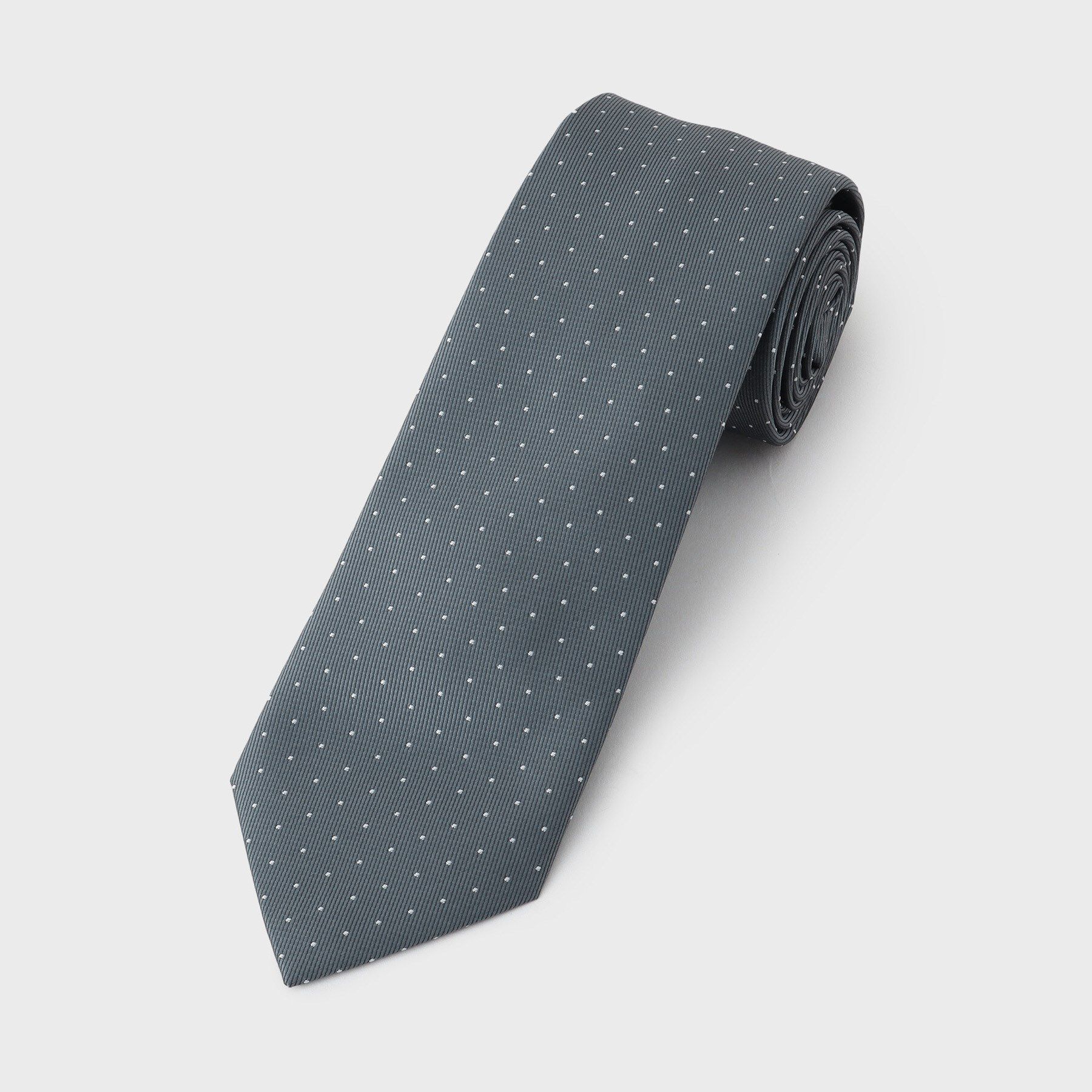 THE SHOP TK「アソートピンドットネクタイ 【洗濯機OK】」|ネクタイ・蝶ネクタイ|グレー(112)