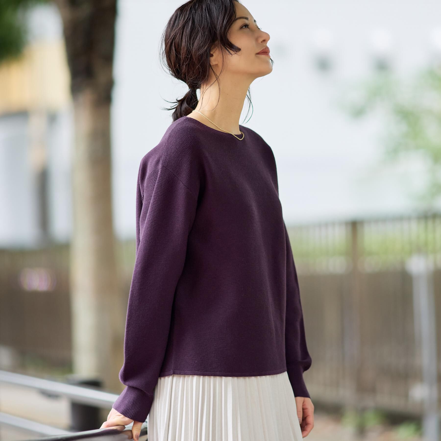 THE SHOP TK「【S-XLサイズ/選べる7色】どこから見ても美しい ガーターニット/毛玉になりにくい/洗濯機OK」|ニット・セーター|