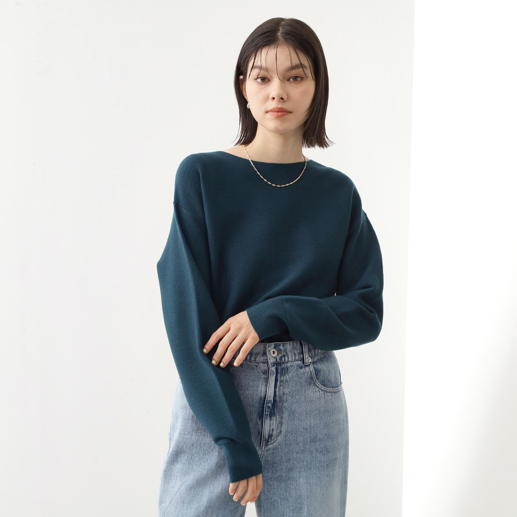 THE SHOP TK「【S-XLサイズ/選べる7色】どこから見ても美しい ガーターニット/毛玉になりにくい/洗濯機OK」|ニット・セーター|