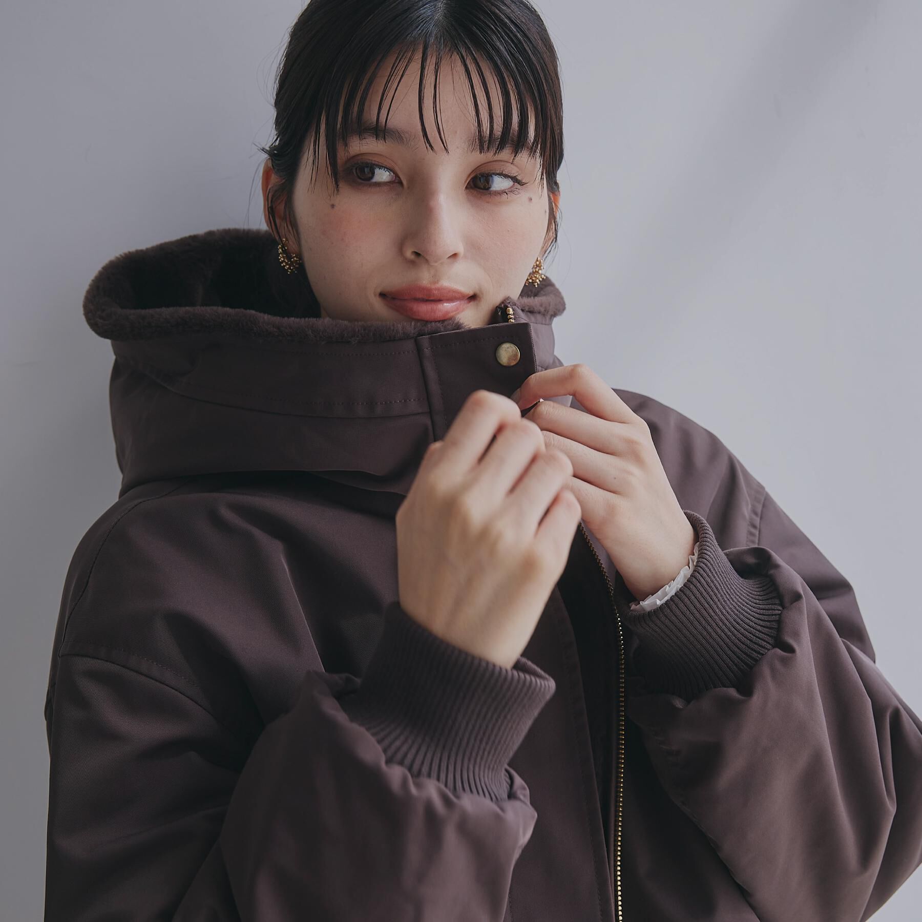 THE SHOP TK「【2WAY/洗える】リバーシブル フェイクファーブルゾン」|ブルゾン・スタジャン|