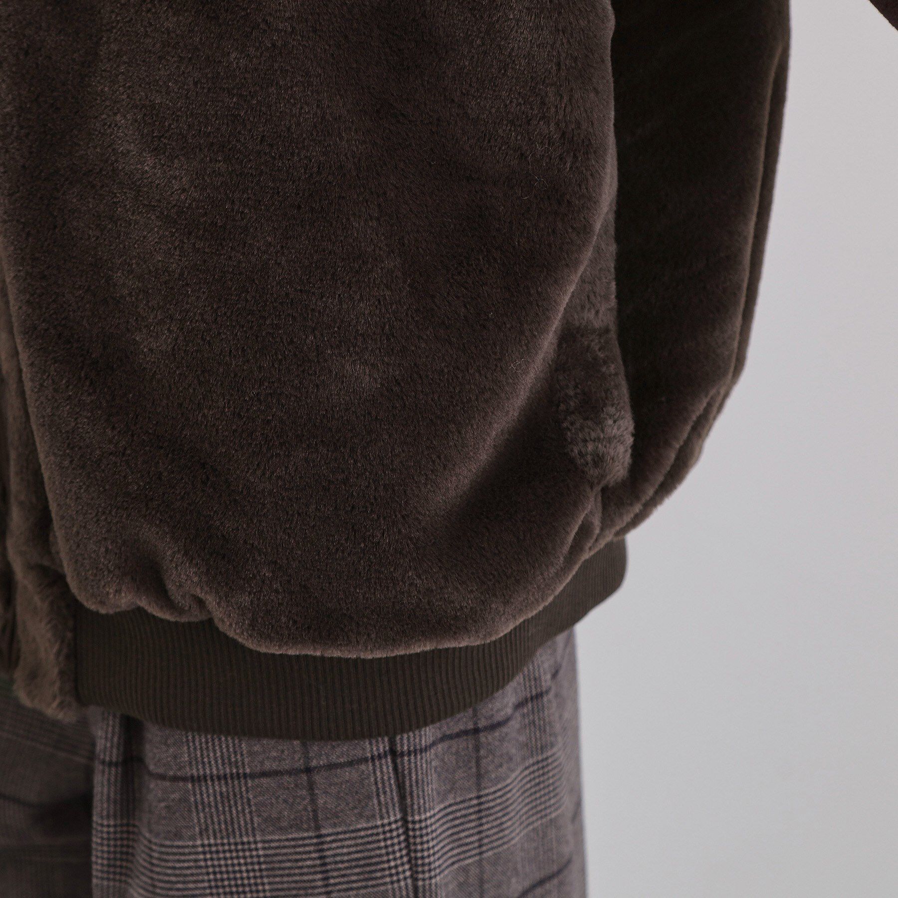 THE SHOP TK「【2WAY/洗える】リバーシブル フェイクファーブルゾン」|ブルゾン・スタジャン|